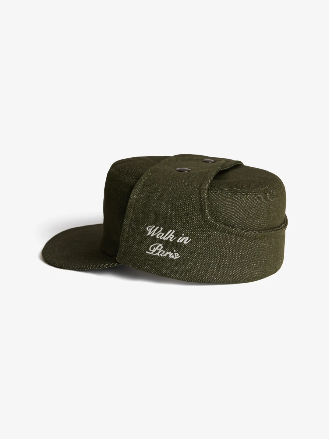 La casquette du postier en denim brut vert - Image 3