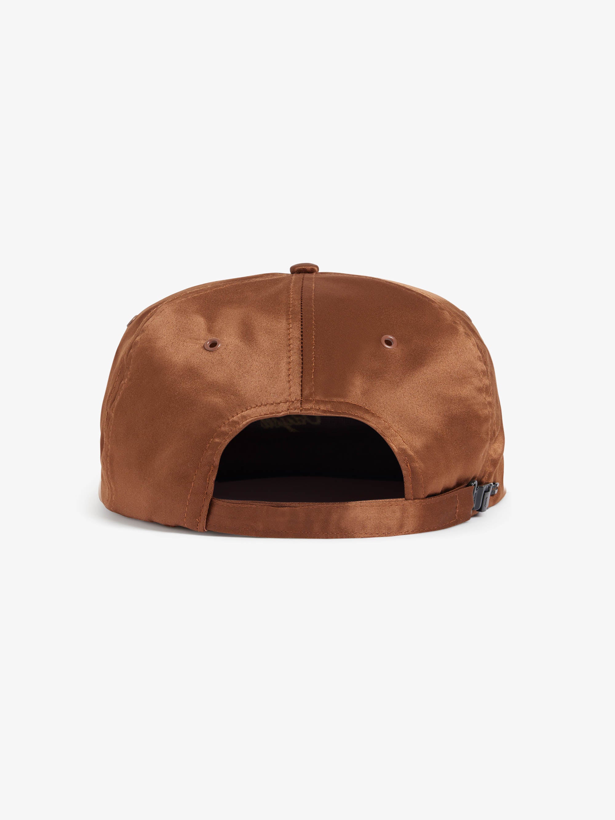 La casquette Odyssée en satin marron - Image 3
