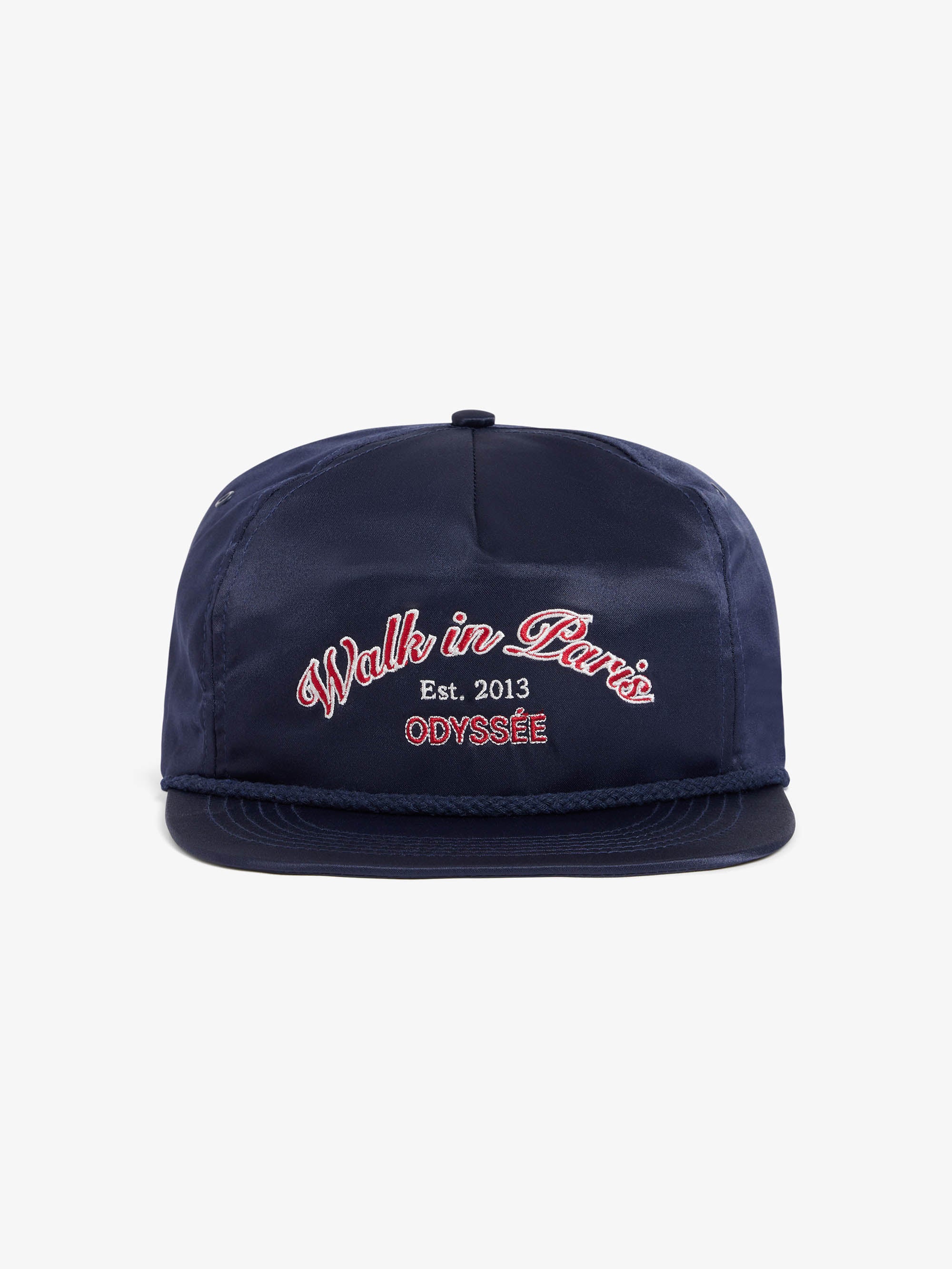 La casquette Odyssée satinée bleue