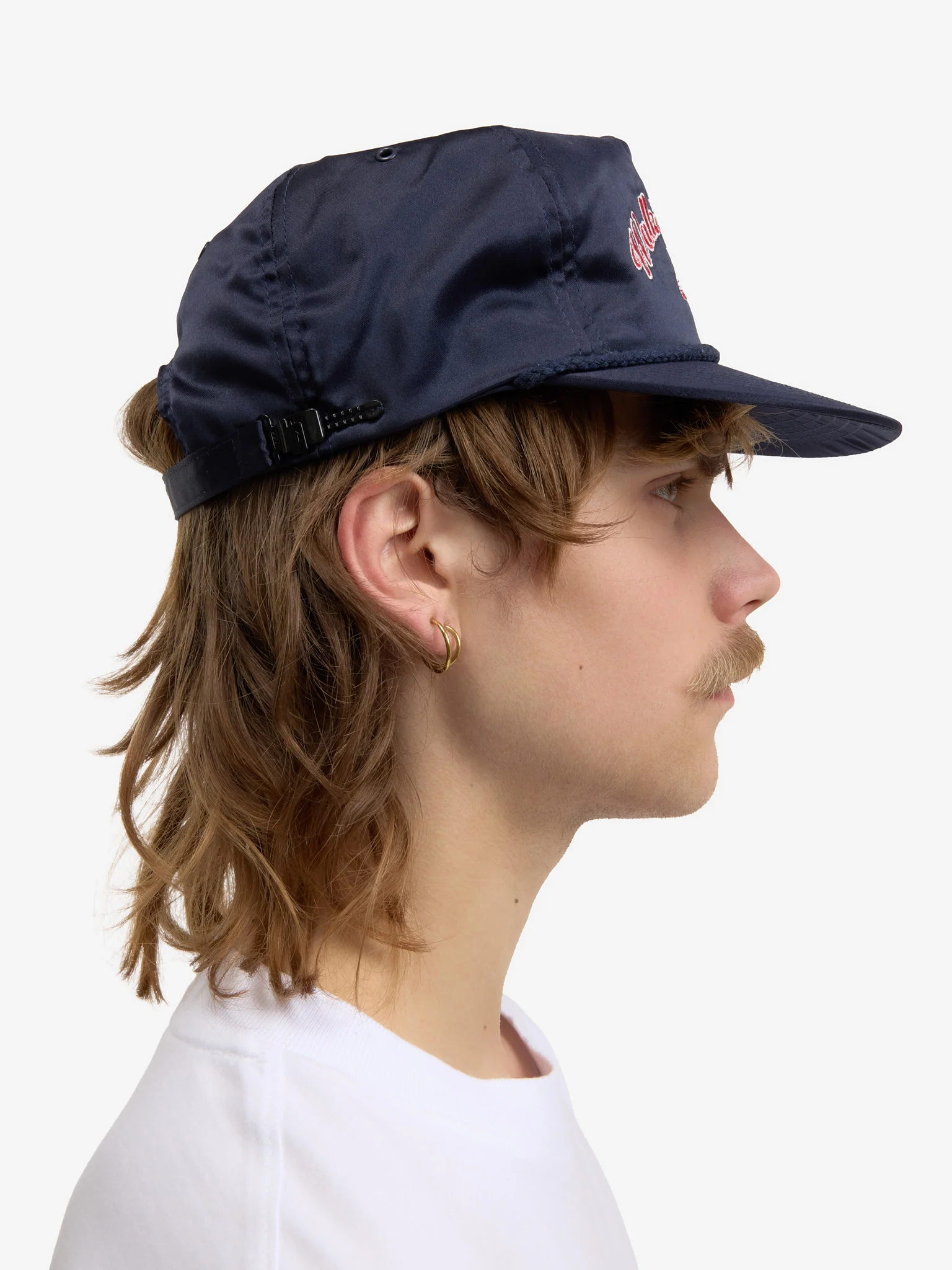 La casquette Odyssée satinée bleue - Image 5
