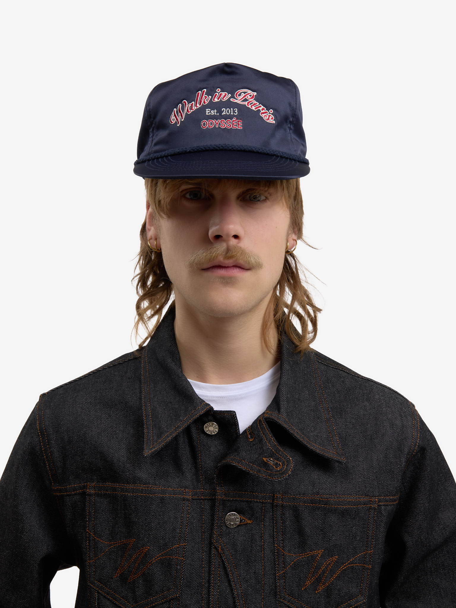La casquette Odyssée satinée bleue - Image 6
