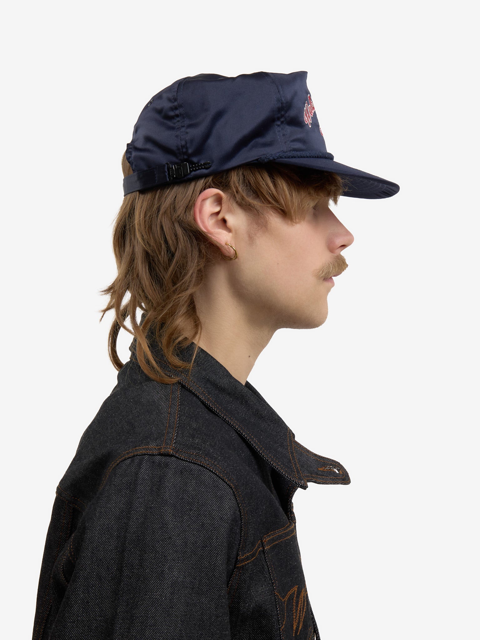 La casquette Odyssée satinée bleue - Image 8