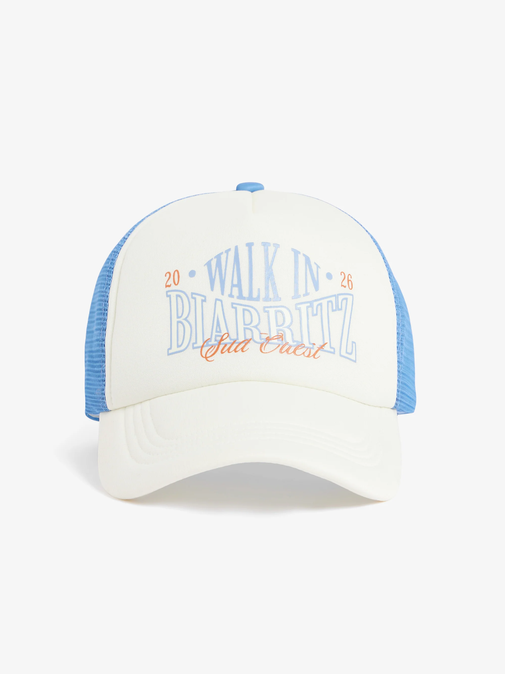 La casquette Trucker "Walk in Biarritz" beige