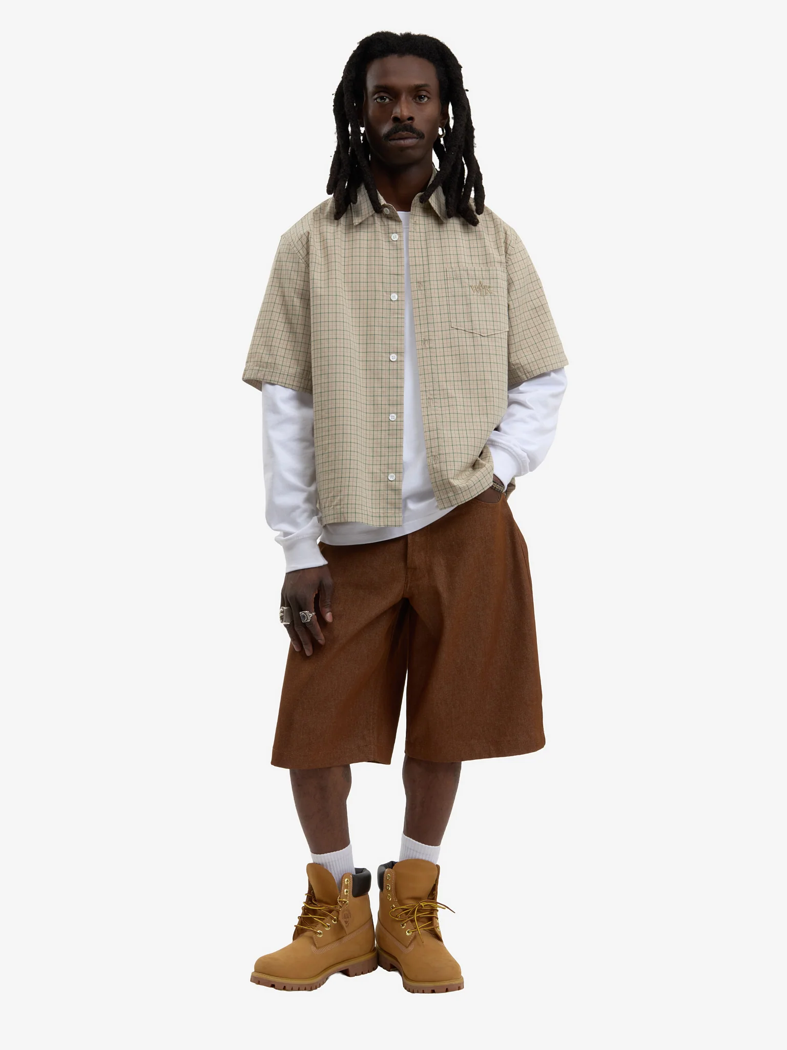 La chemise à manches courtes beige - Image 6