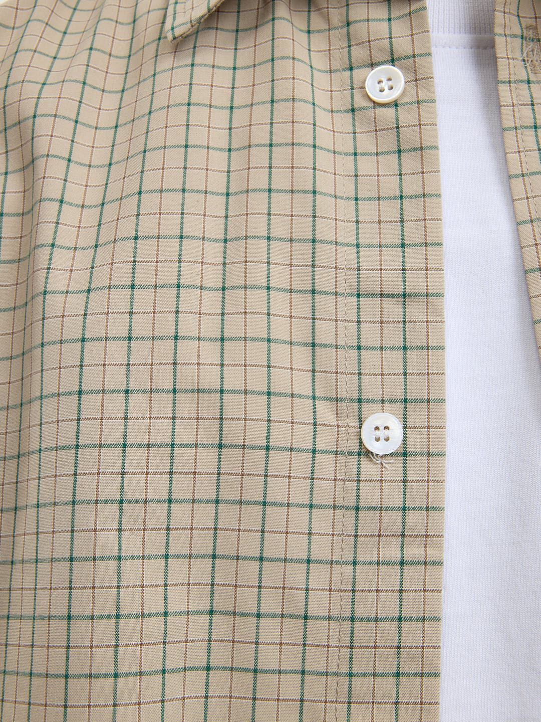 La chemise à manches courtes beige - Image 7
