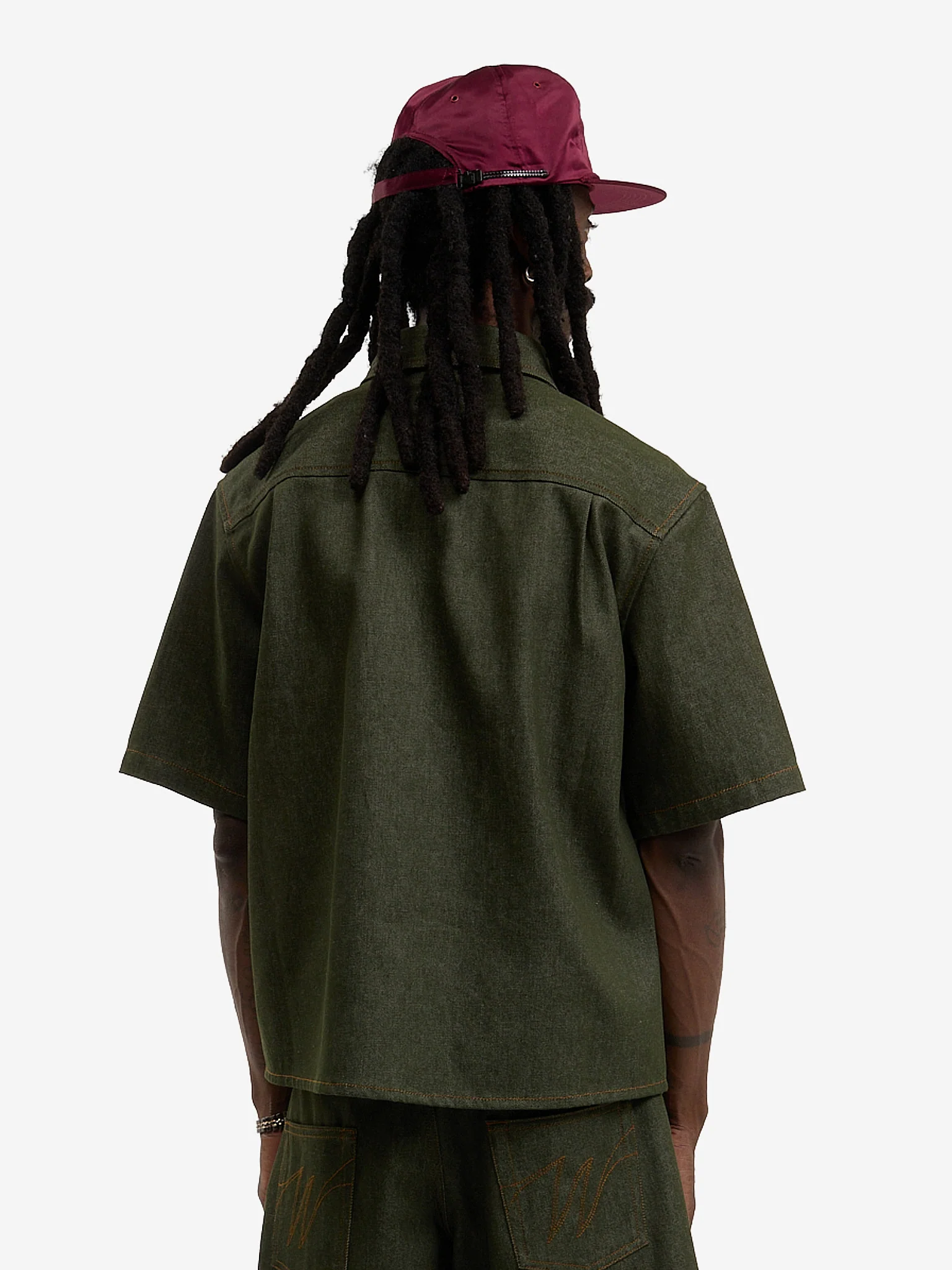 La chemise en denim brut vert - Image 4