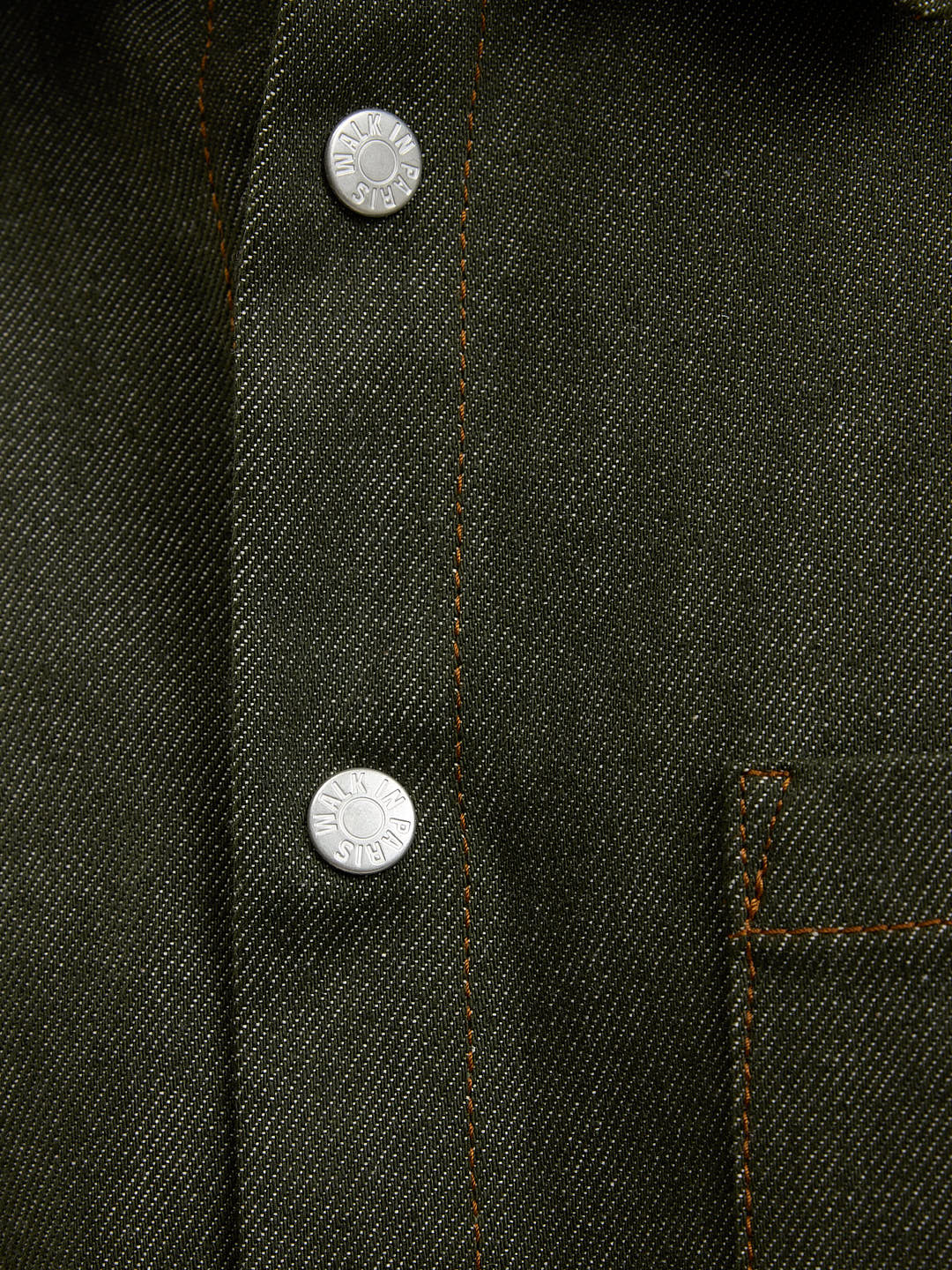 La chemise en denim brut vert - Image 7