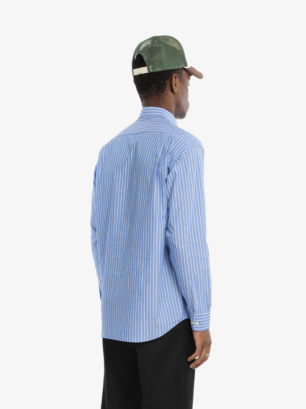 La chemise manches longues bleue rayée - Image 4