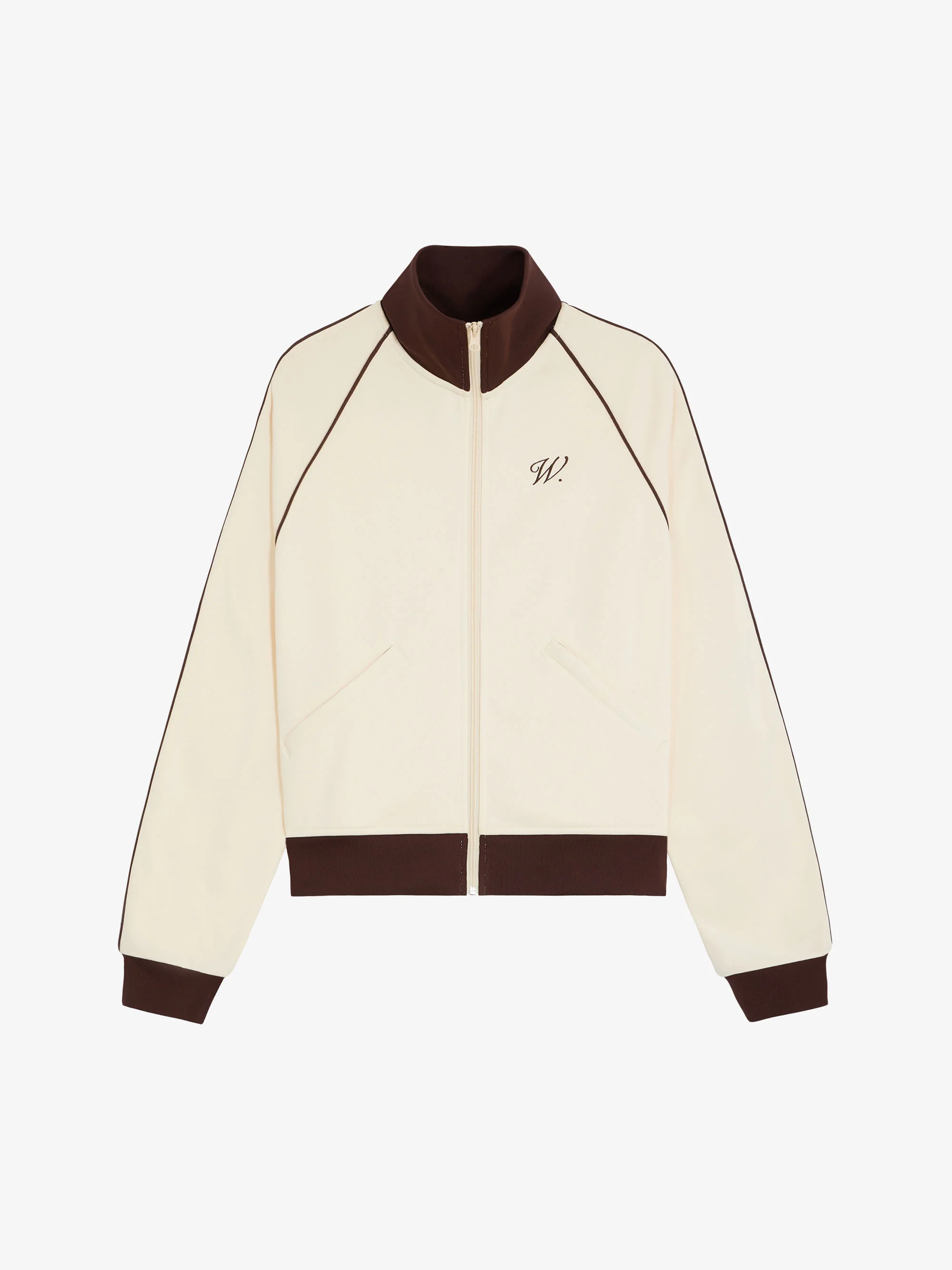 La veste de jogging Signature beige