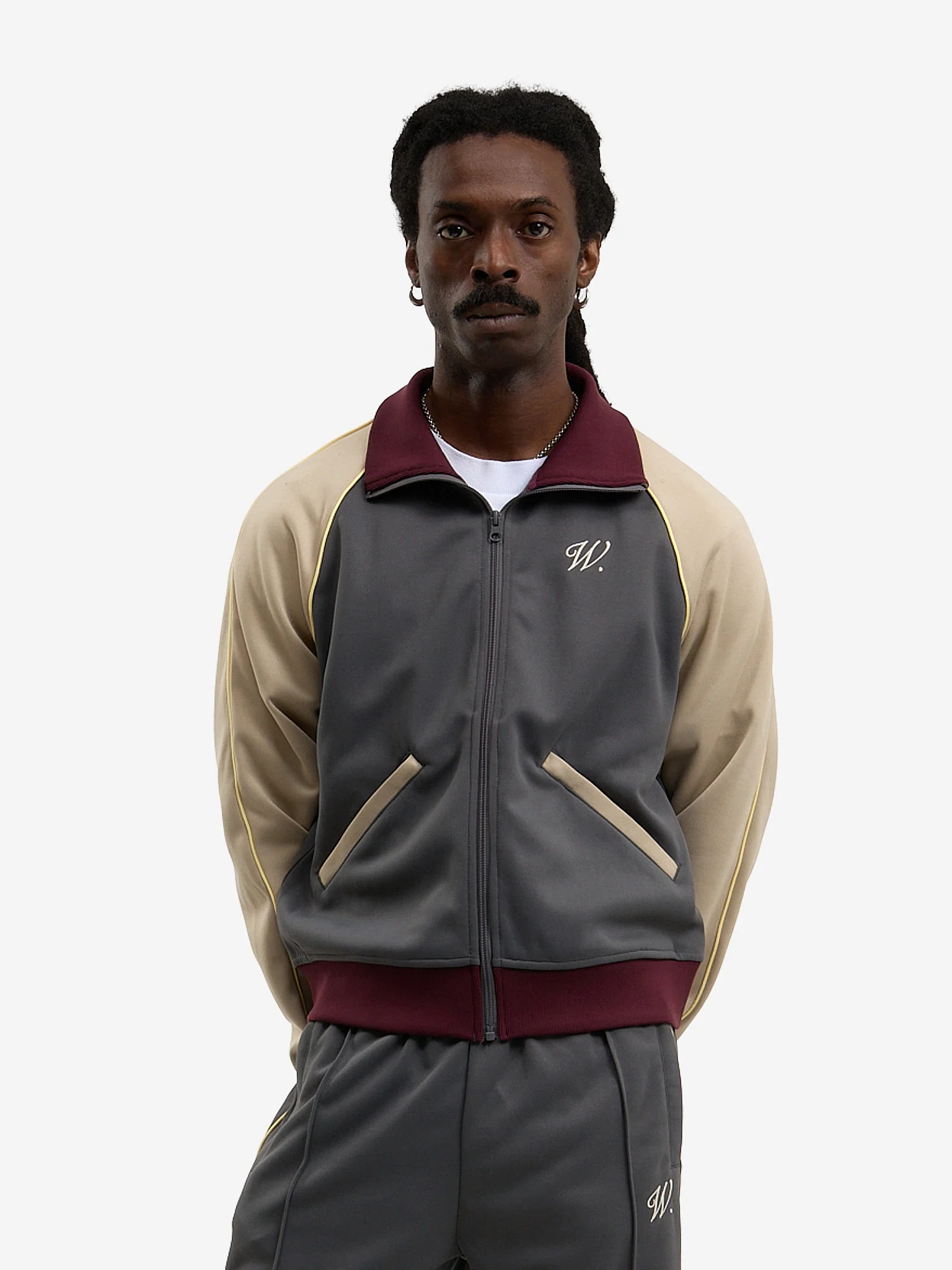 La veste de jogging Signature grise - Image 3
