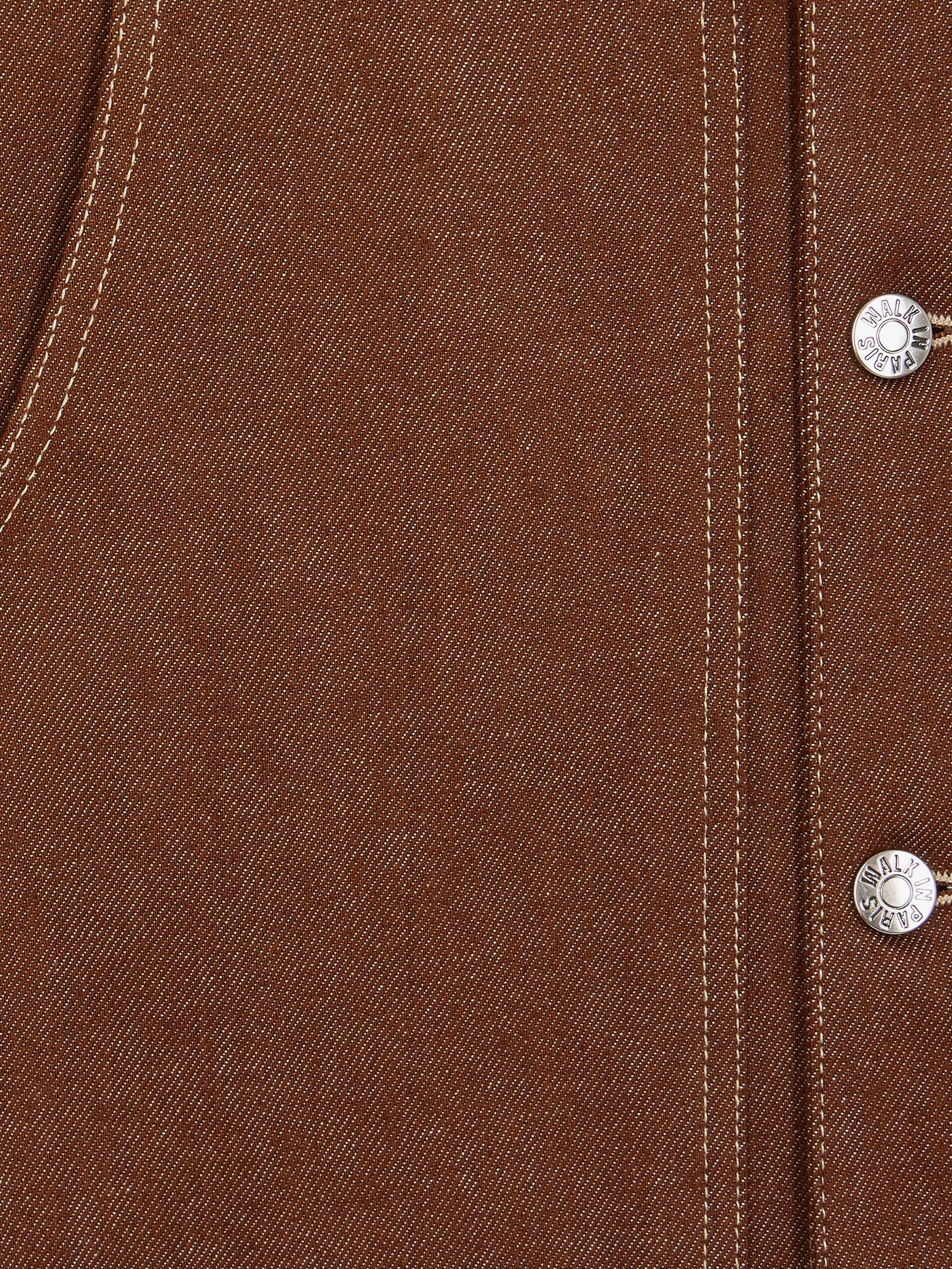 La veste de menuisier en denim marron - Image 7