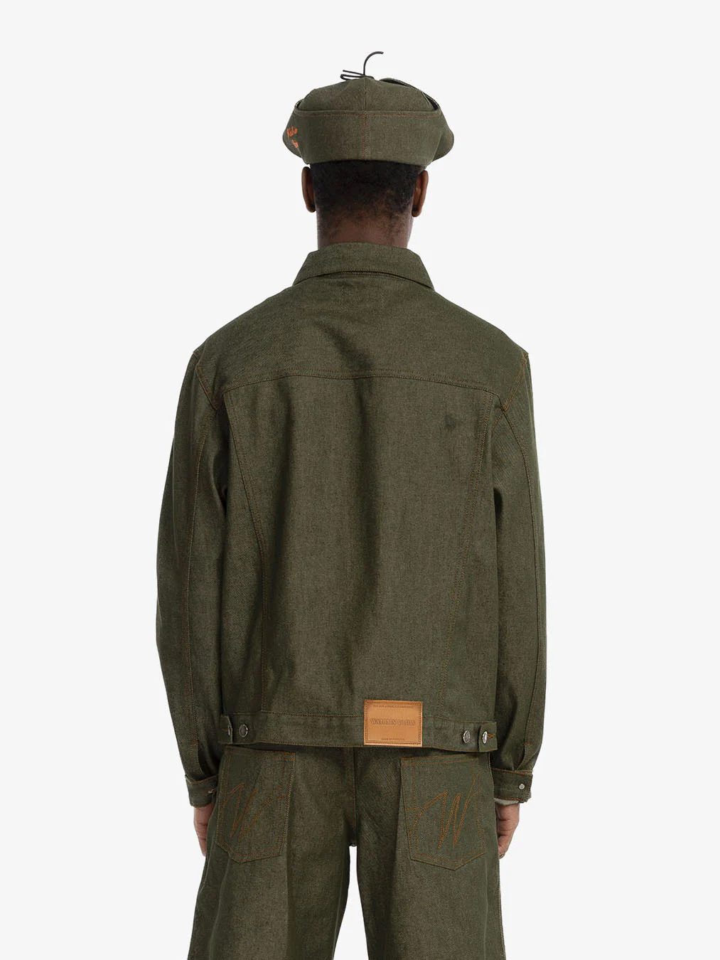 La veste en denim brut vert - Image 5