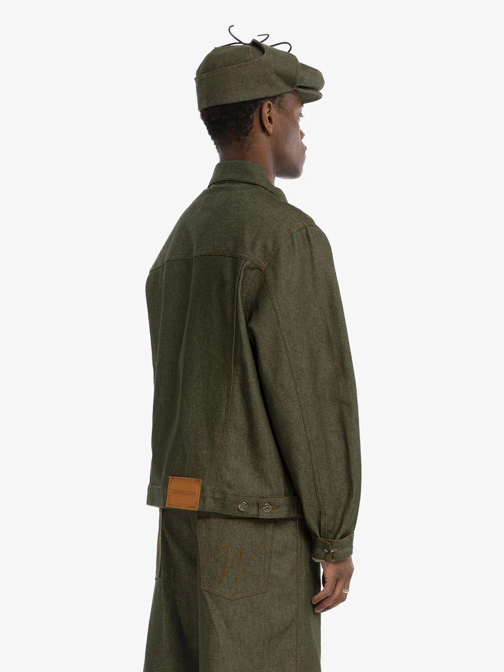 La veste en denim brut vert - Image 6