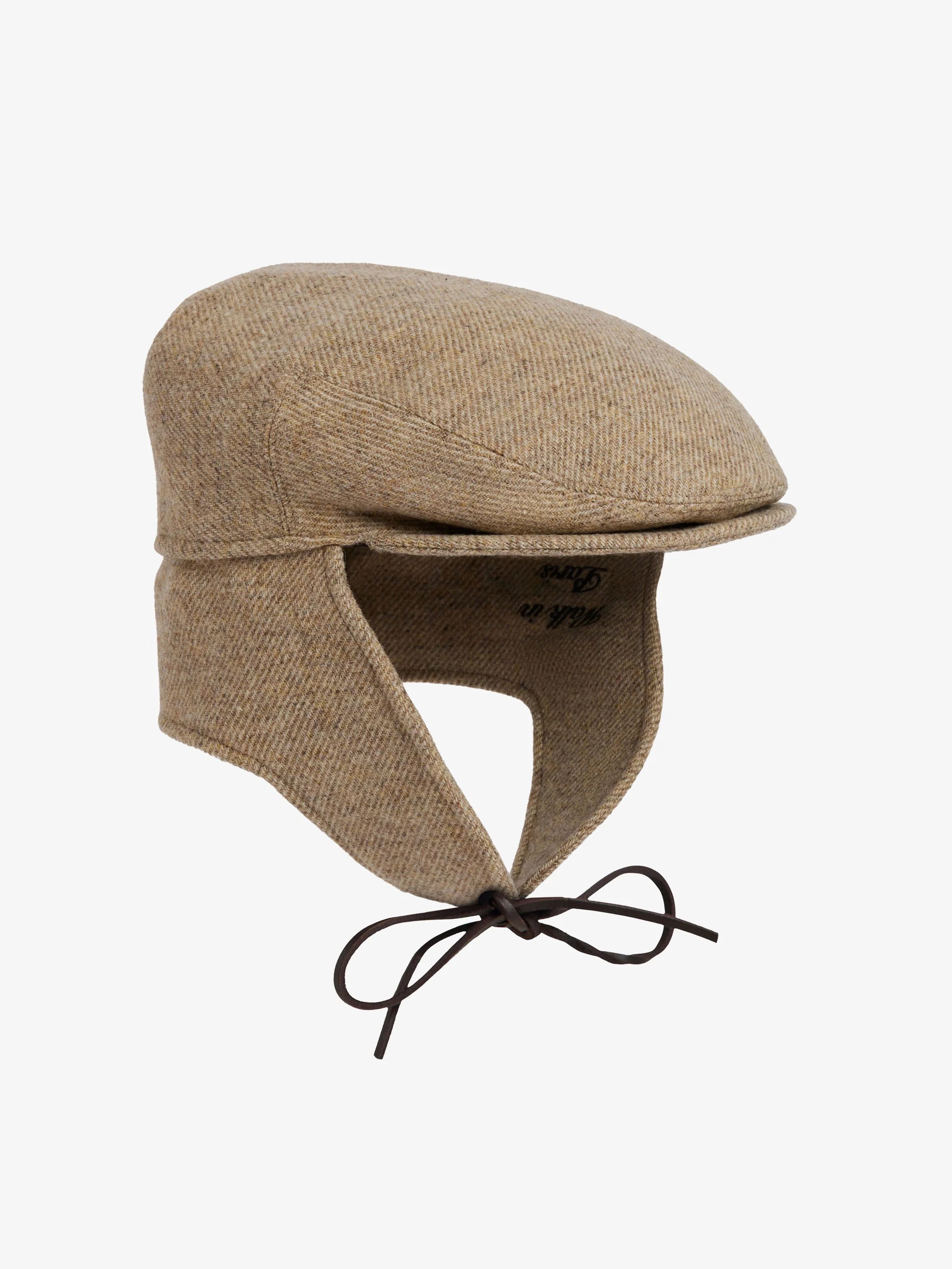 Le béret Sherlock en laine beige - Image 3