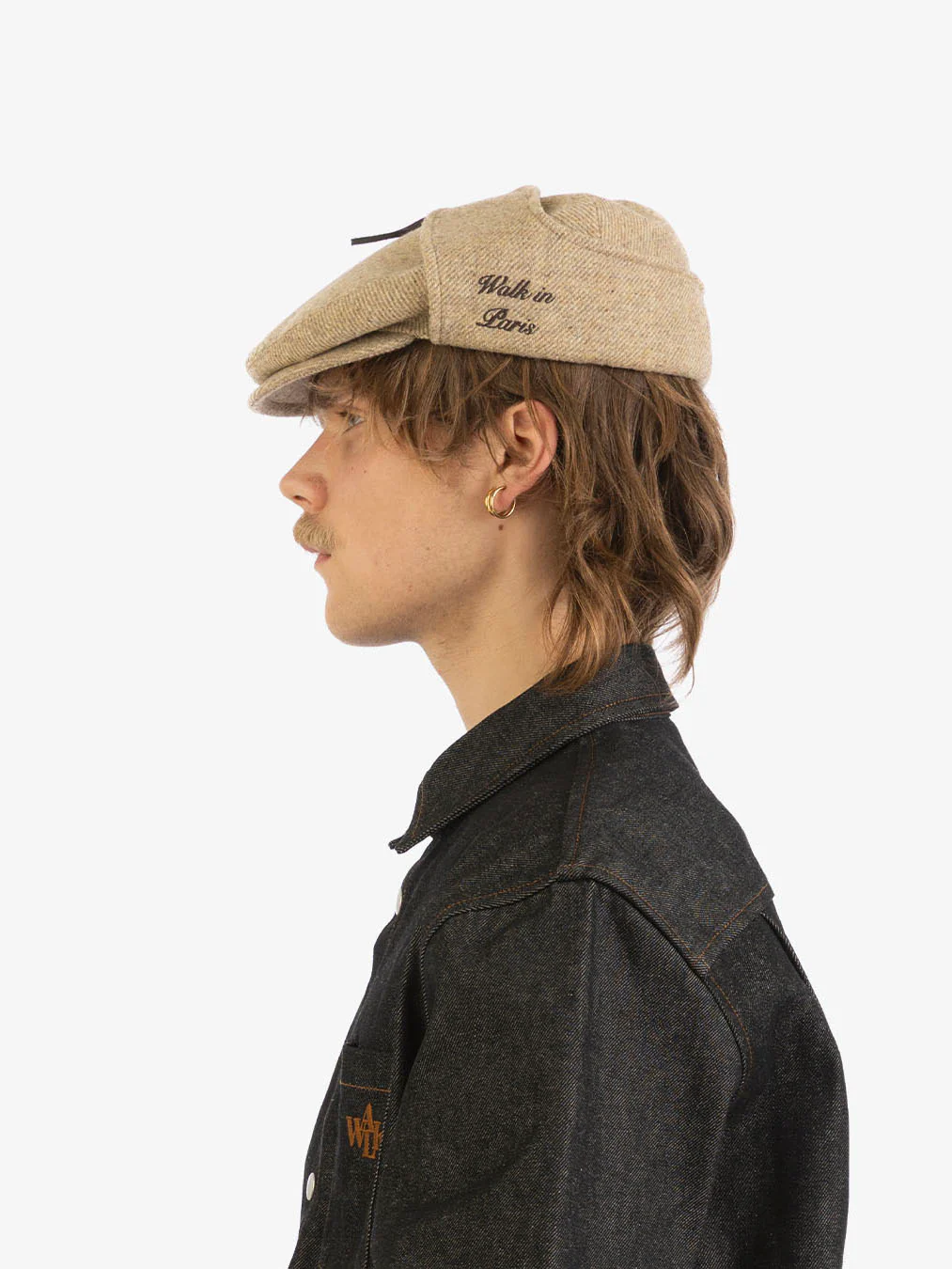 Le béret Sherlock en laine beige - Image 5