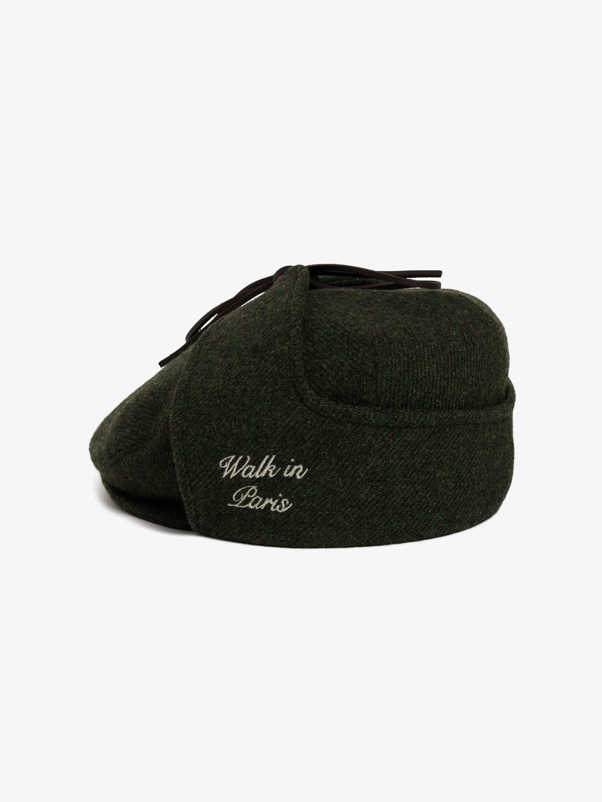 Le béret Sherlock en laine vert forêt - Image 3