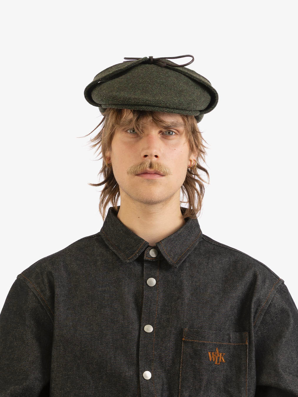 Le béret Sherlock en laine vert forêt - Image 5