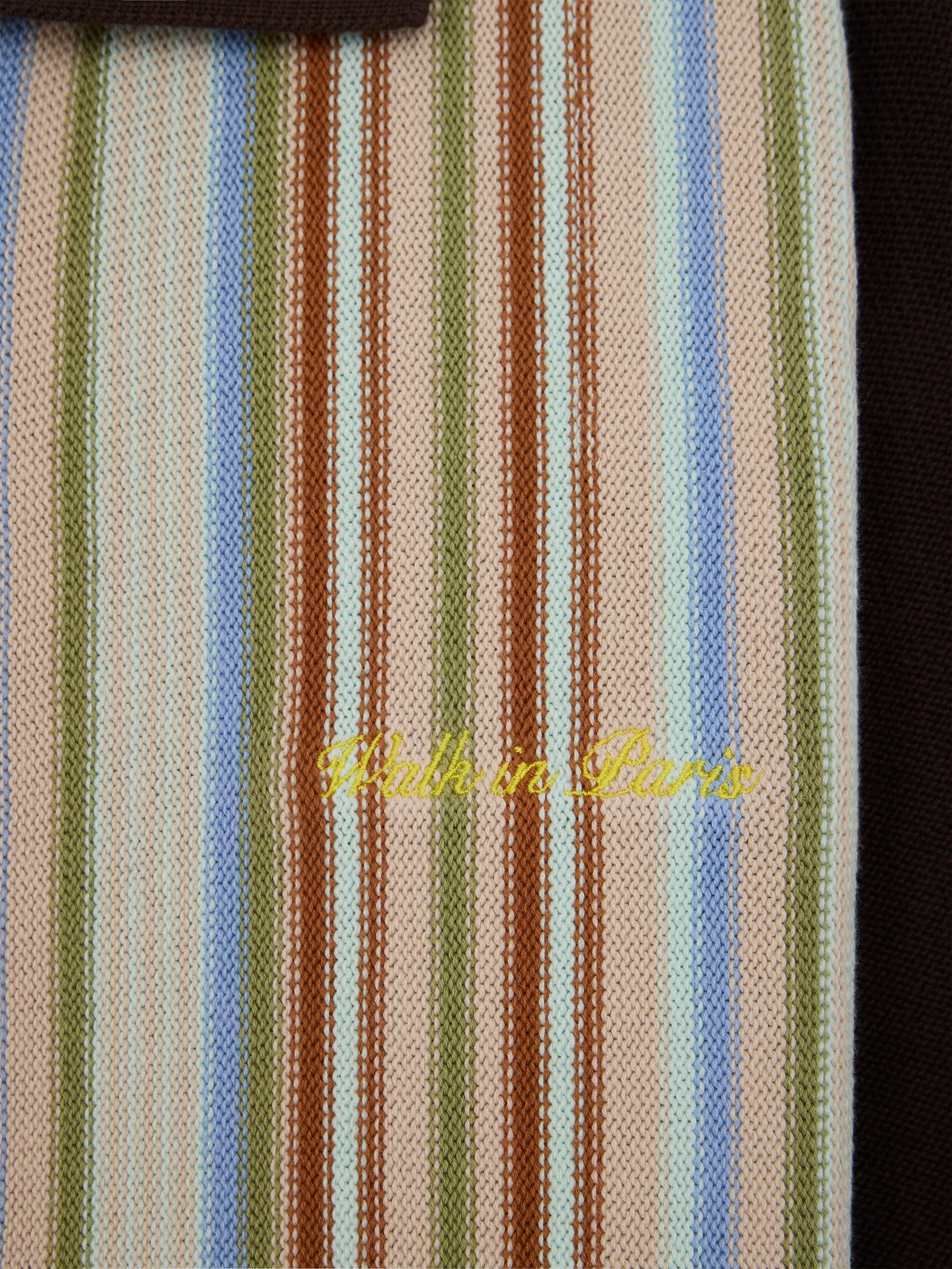 Le cardigan à rayures marron - Image 3