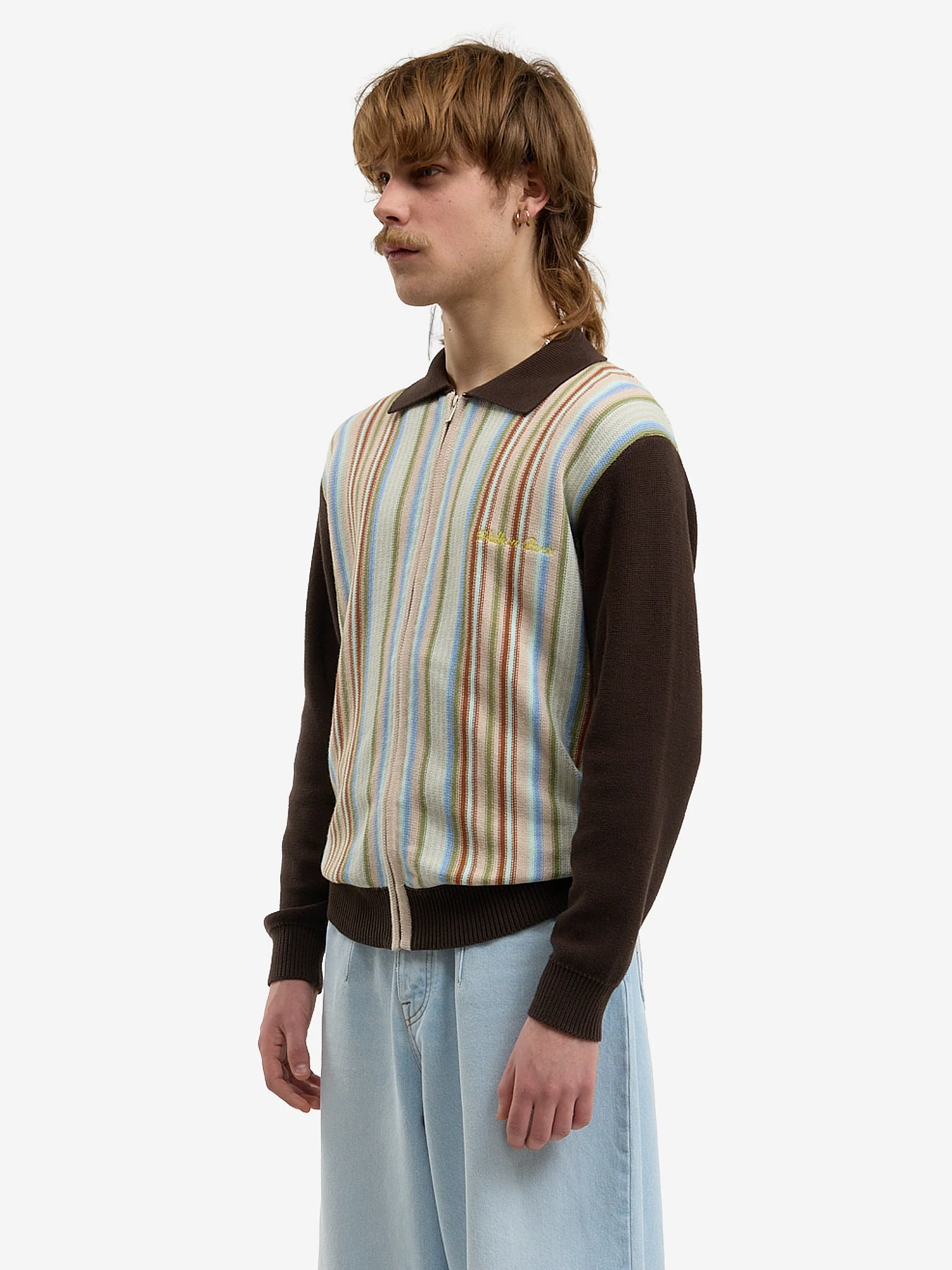 Le cardigan à rayures marron - Image 5