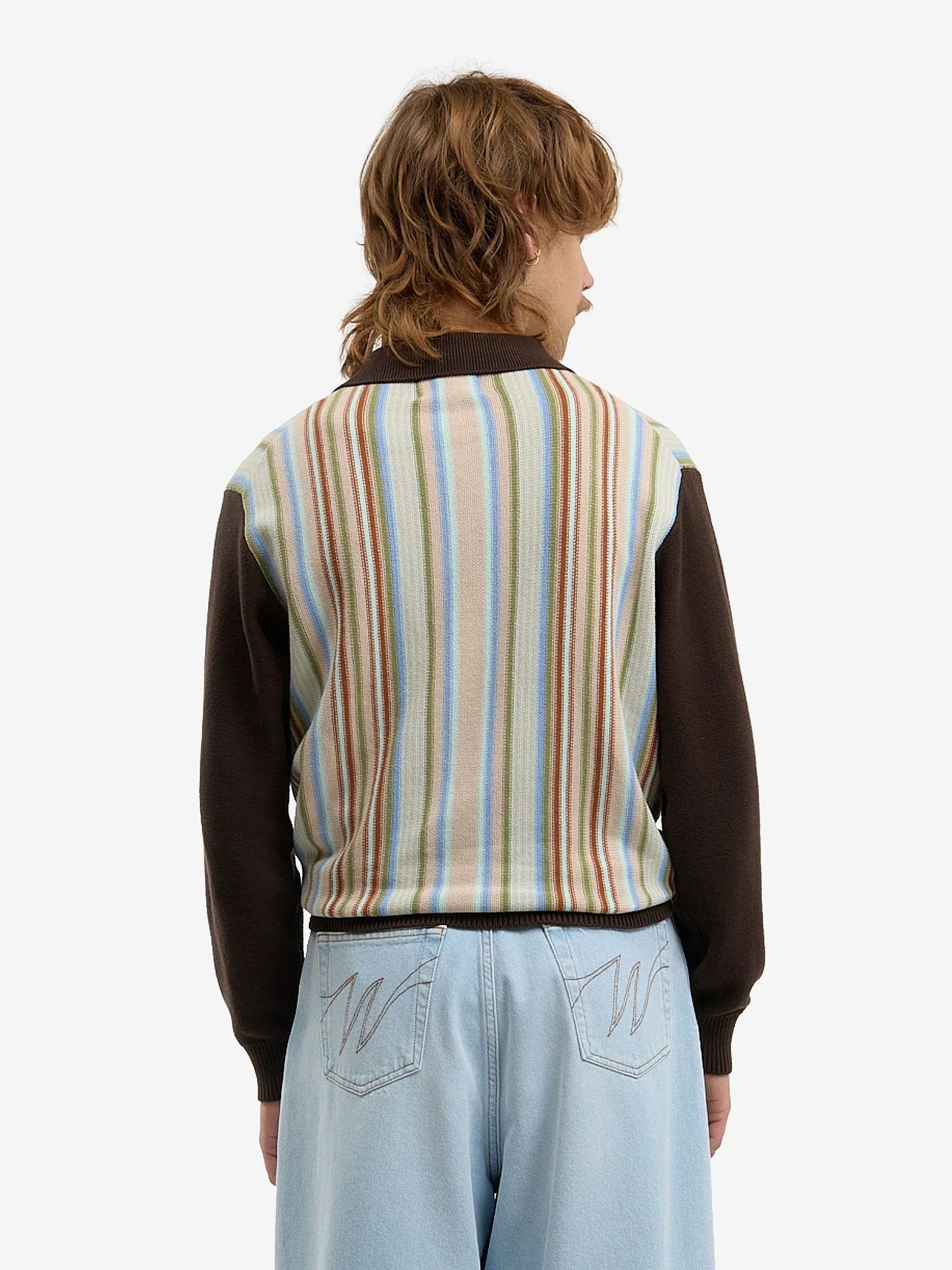 Le cardigan à rayures marron - Image 6