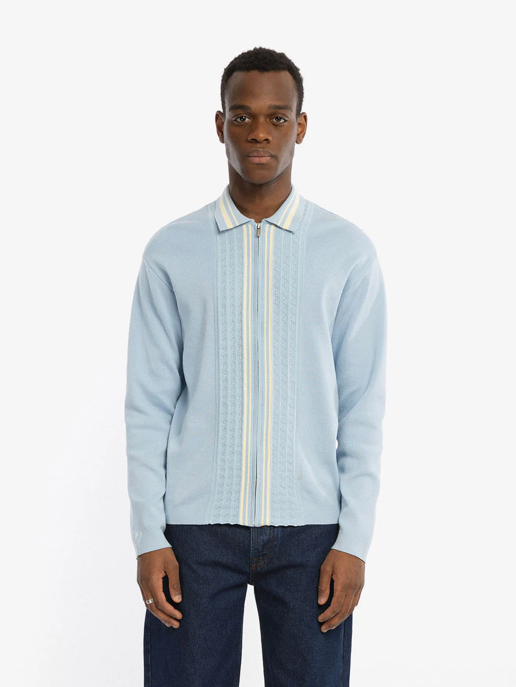 Le cardigan bleu à manches longues - Image 3