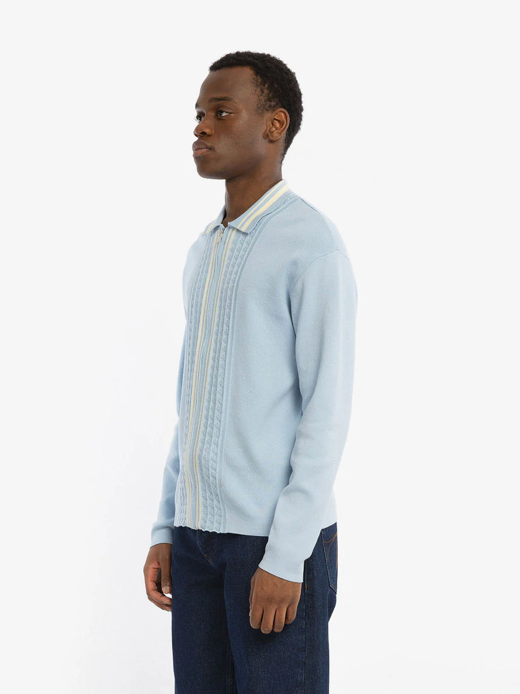 Le cardigan bleu à manches longues - Image 4
