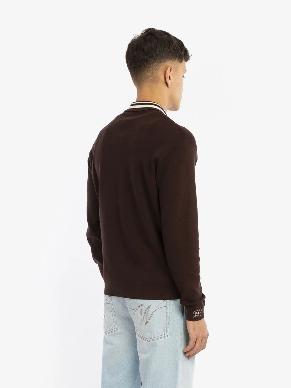 Le cardigan marron à manches longues - Image 4