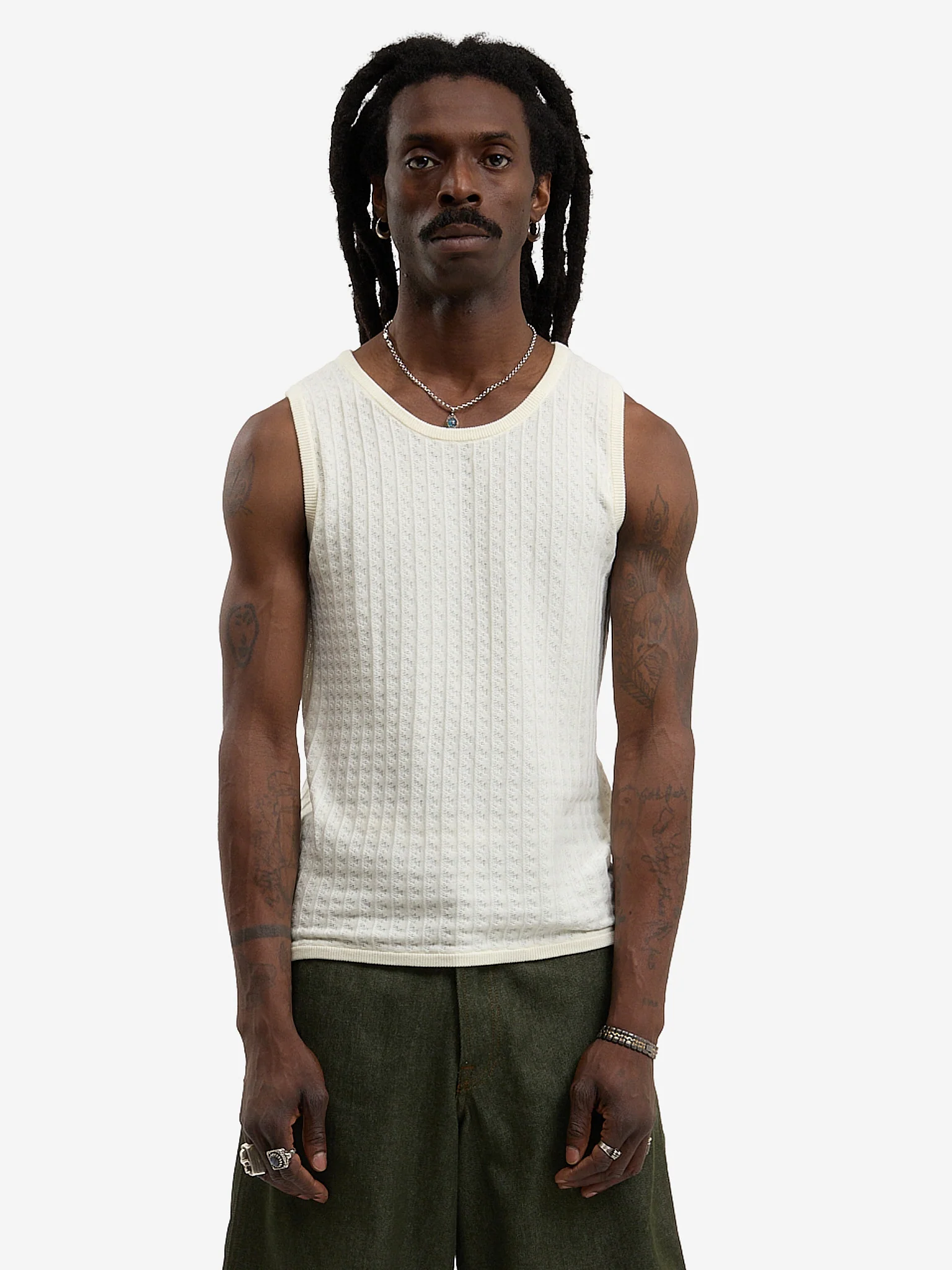 Le débardeur en maille beige - Image 2