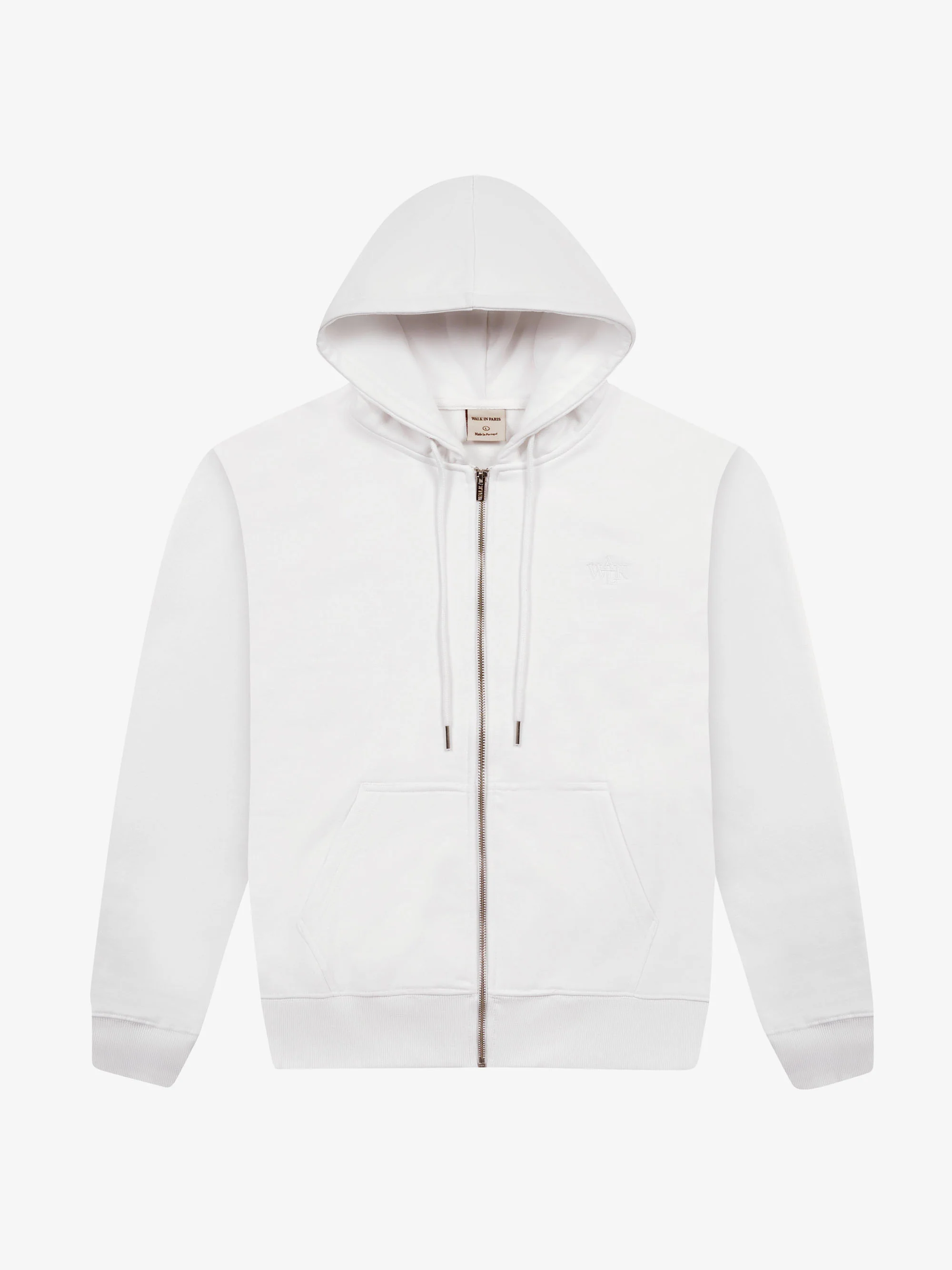 Le hoodie zippé blanc