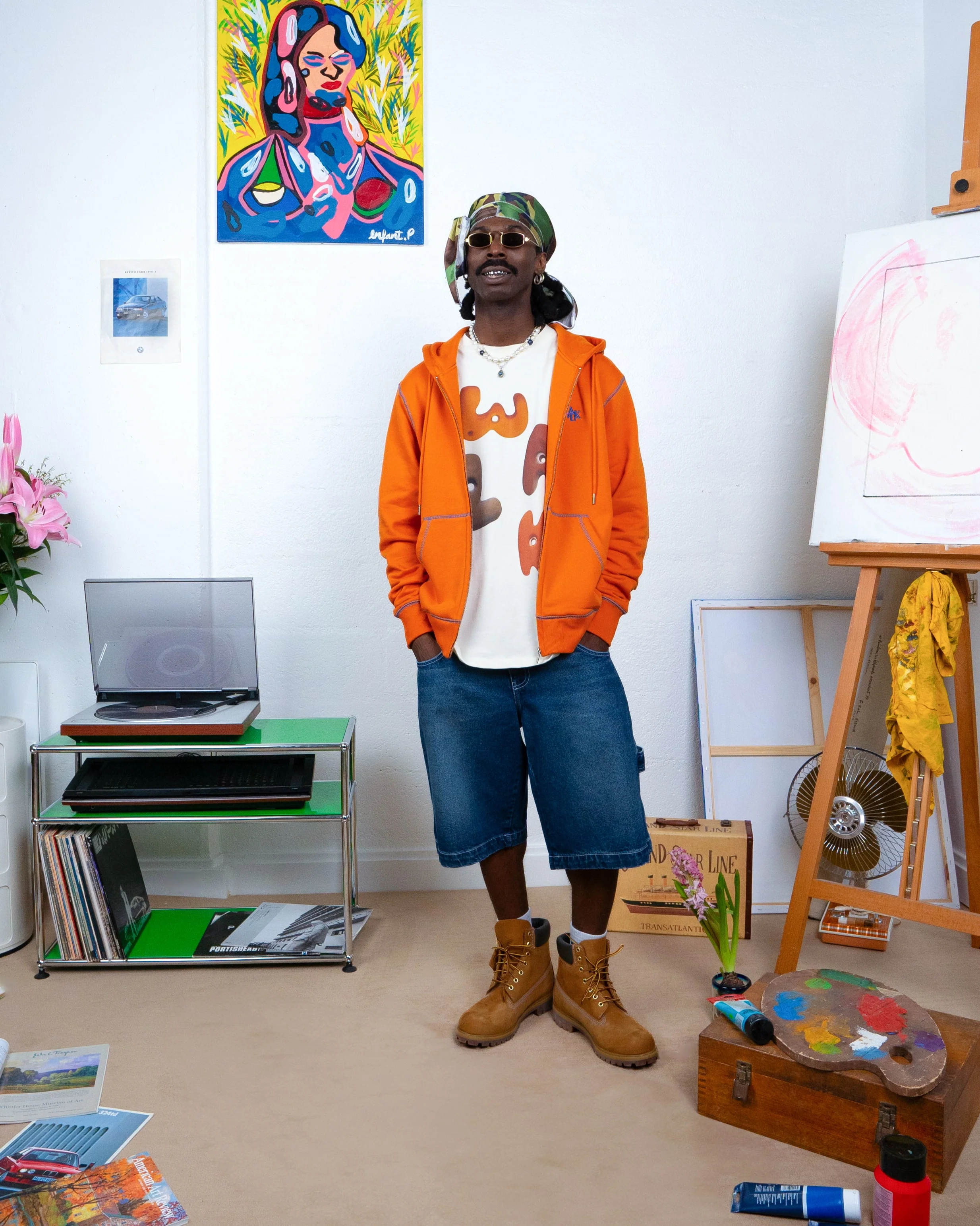 Le hoodie zippé mandarine - Image 2