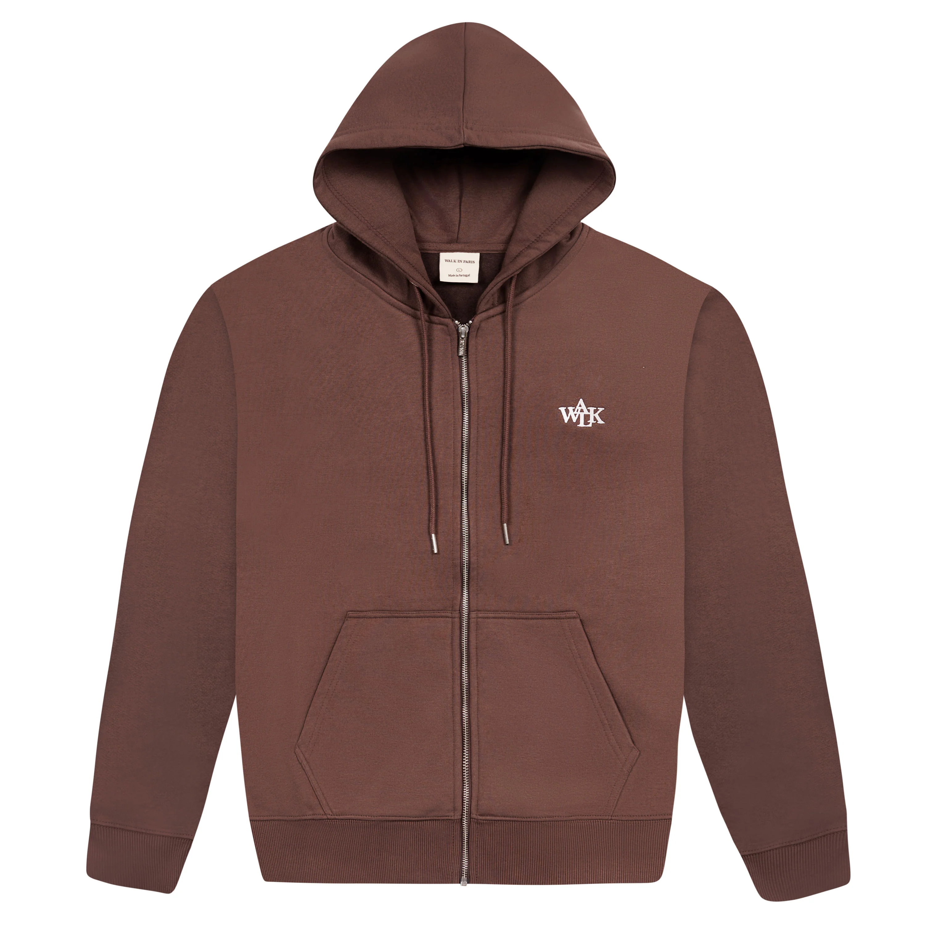 Le hoodie zippé marron