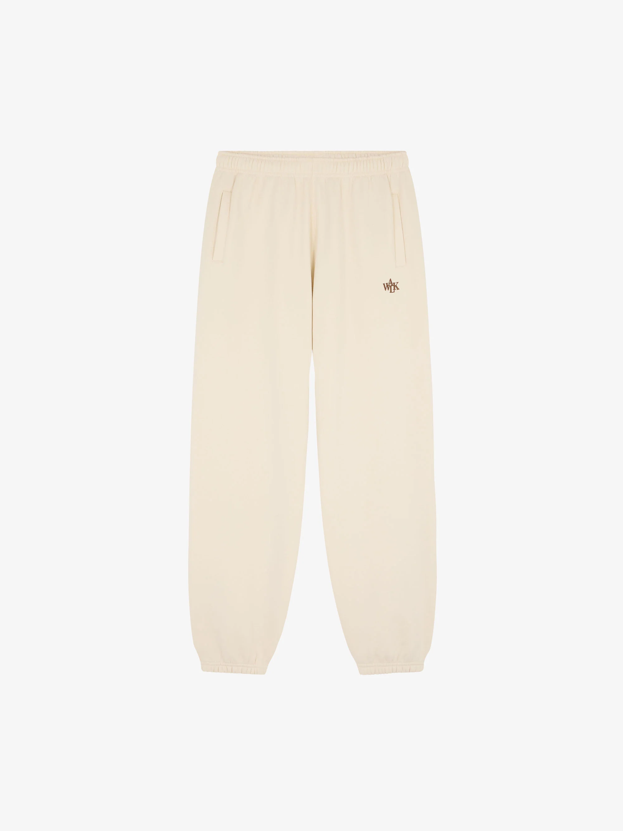 Le jogging molletonné beige