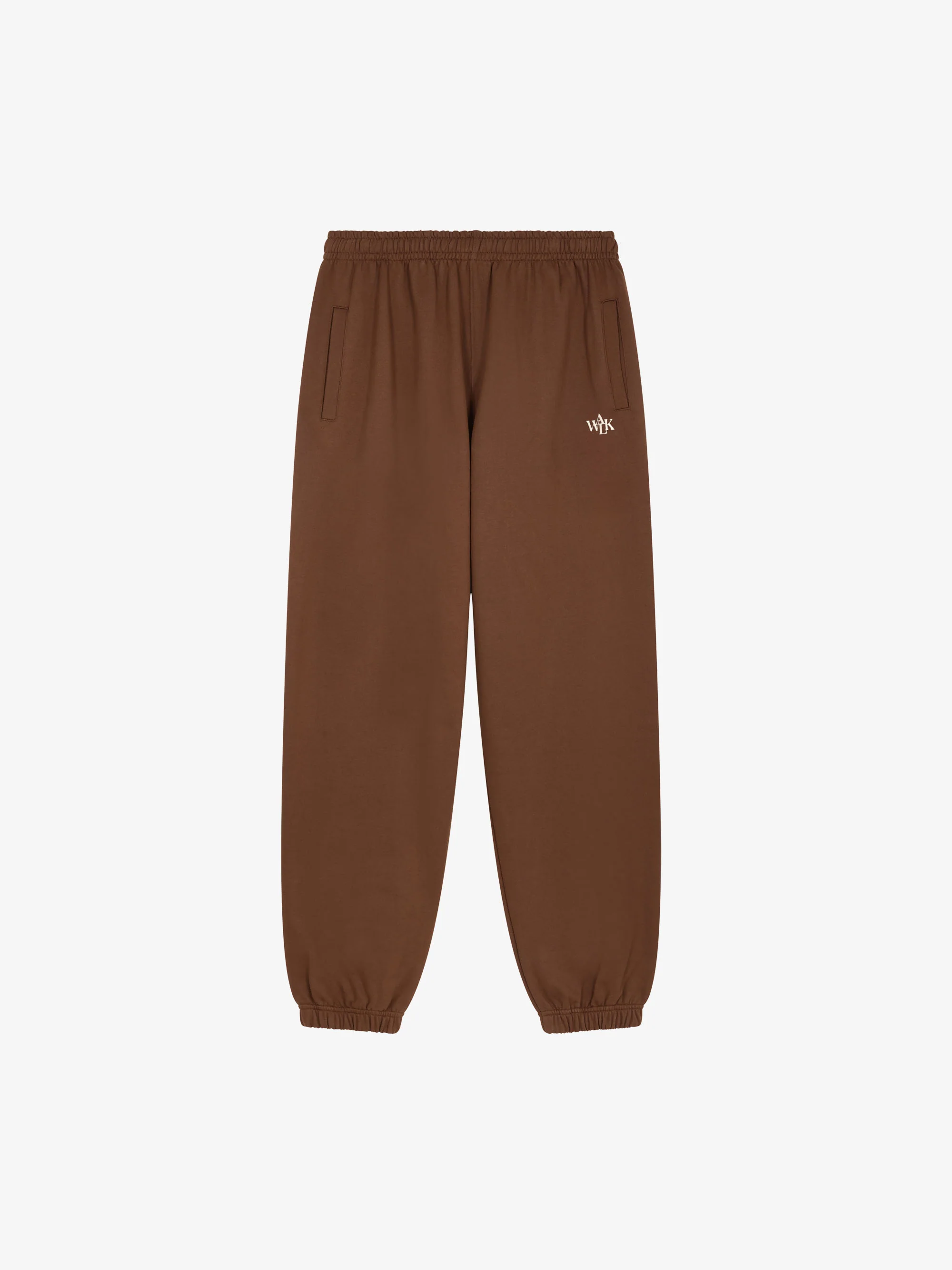 Le jogging molletonné marron