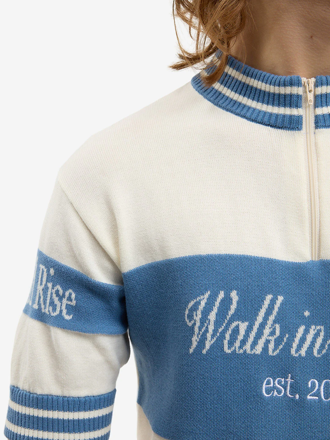 Le maillot de cycliste en maille bleu - Image 5