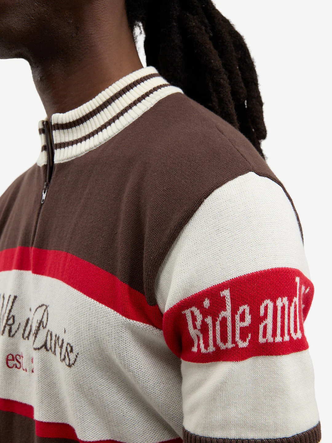 Le maillot de cycliste en maille marron - Image 7