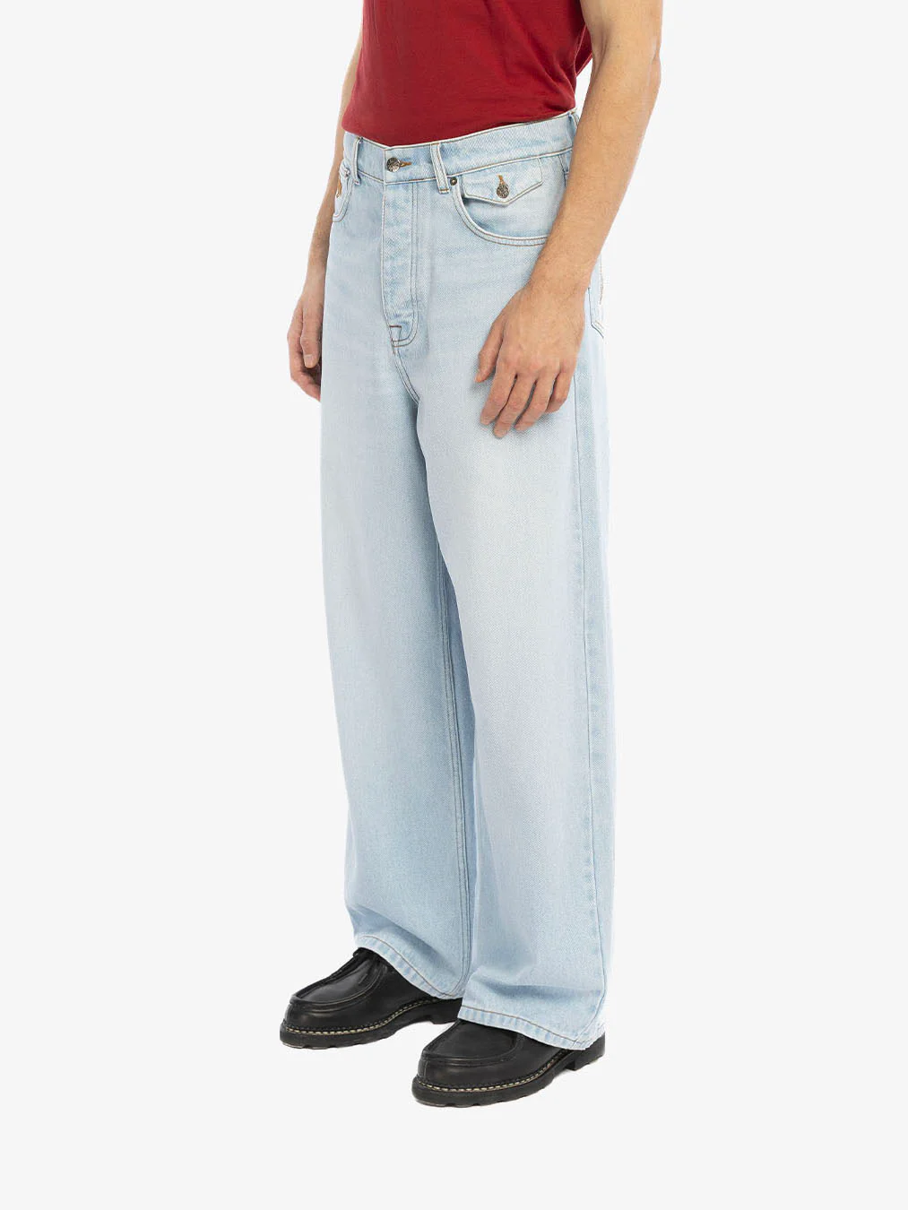Le pantalon baggy en denim clair délavé - Image 4