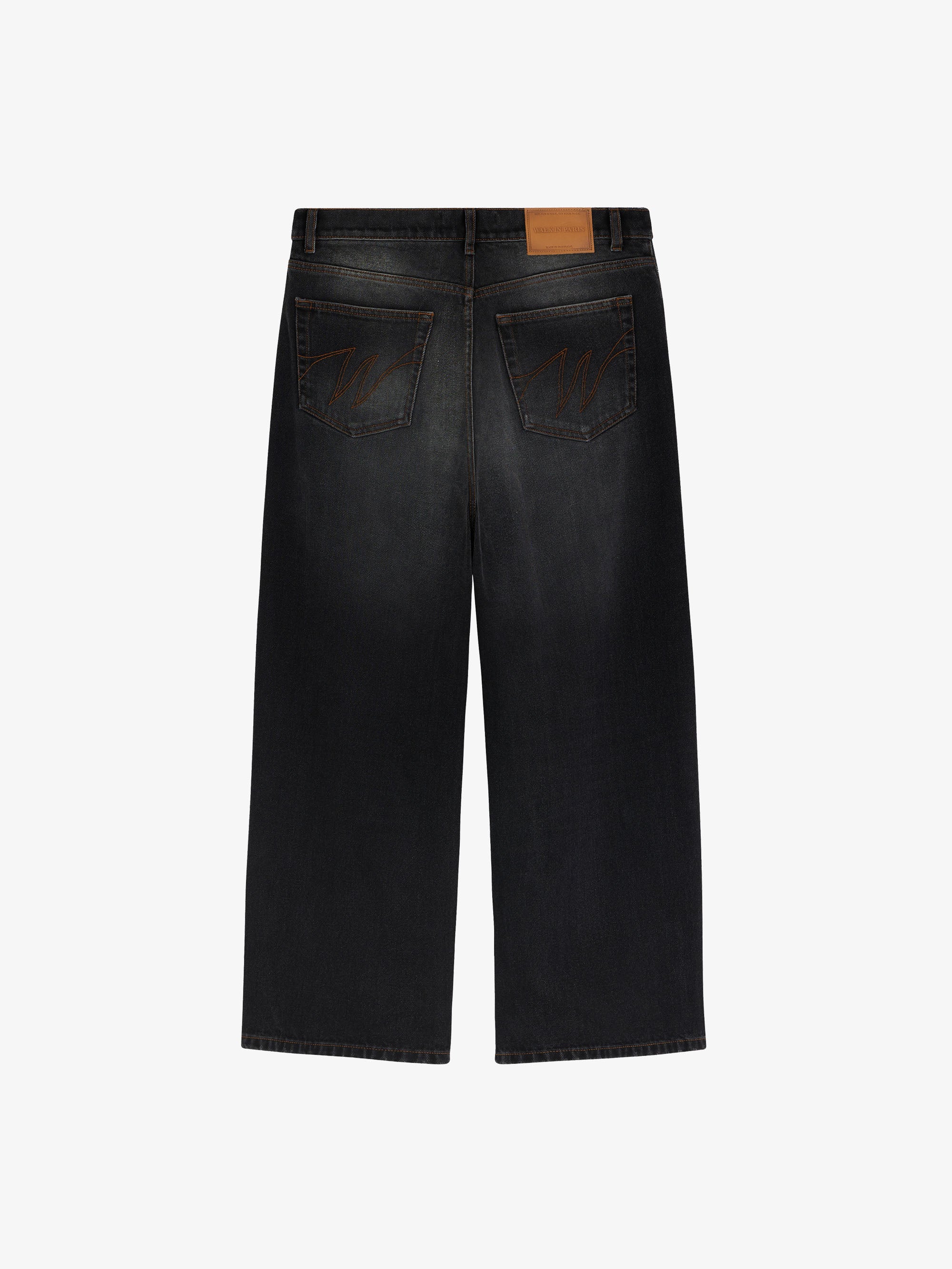 Le pantalon baggy en denim noir délavé - Image 2