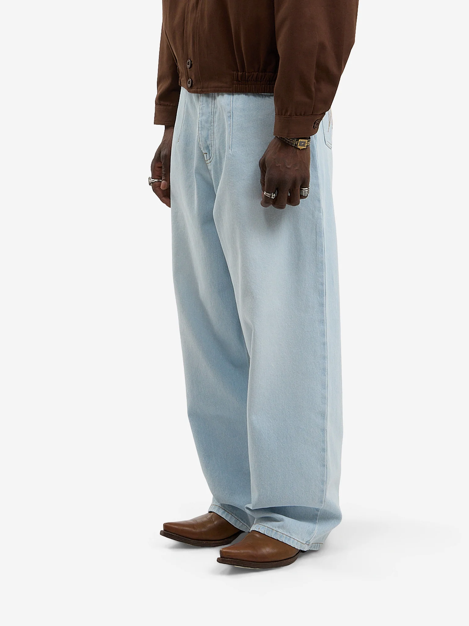 Le pantalon ballon en denim clair délavé - Image 6