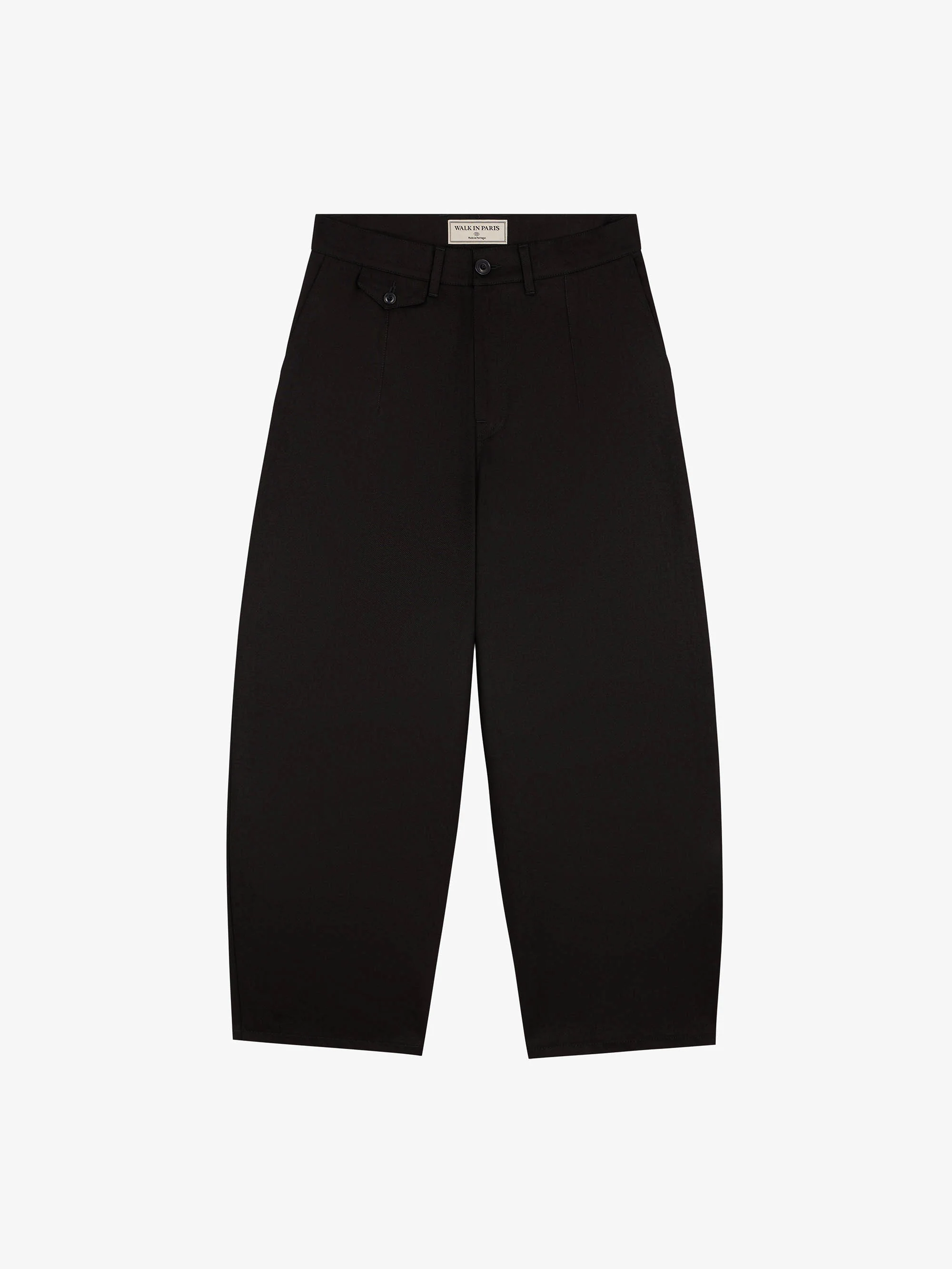 Le pantalon ballon noir en coton