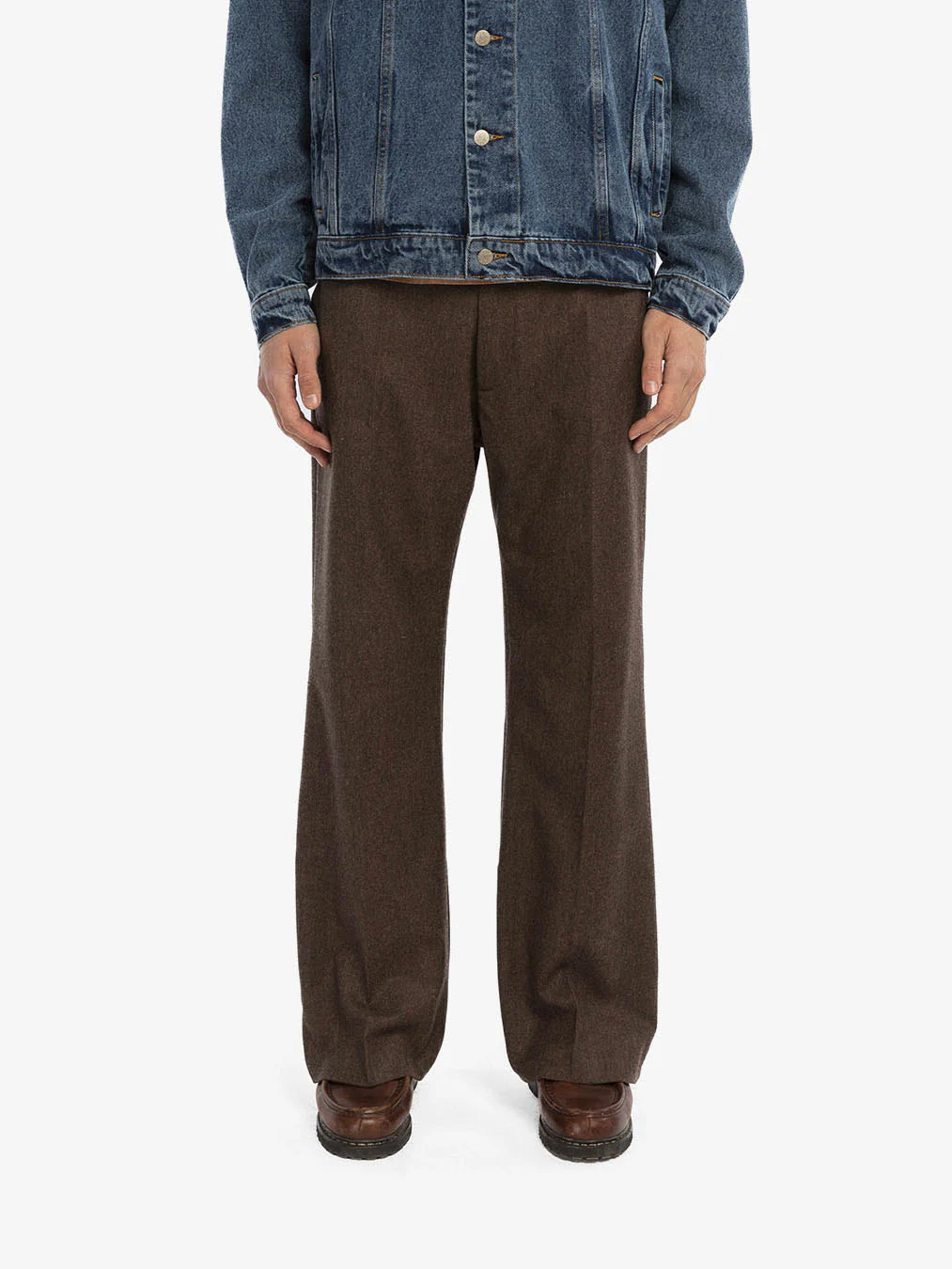 Le pantalon de costume en laine marron - Image 5