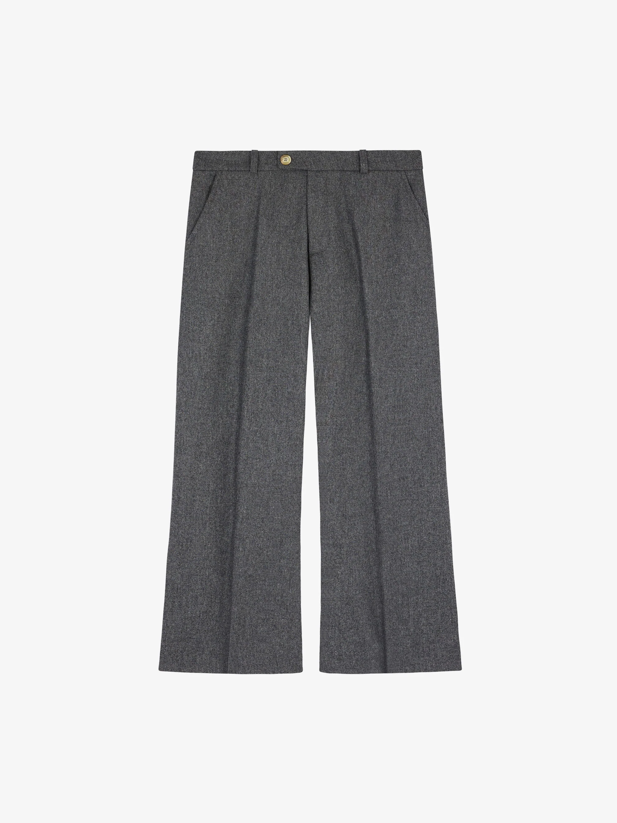 Le pantalon de costume flare gris