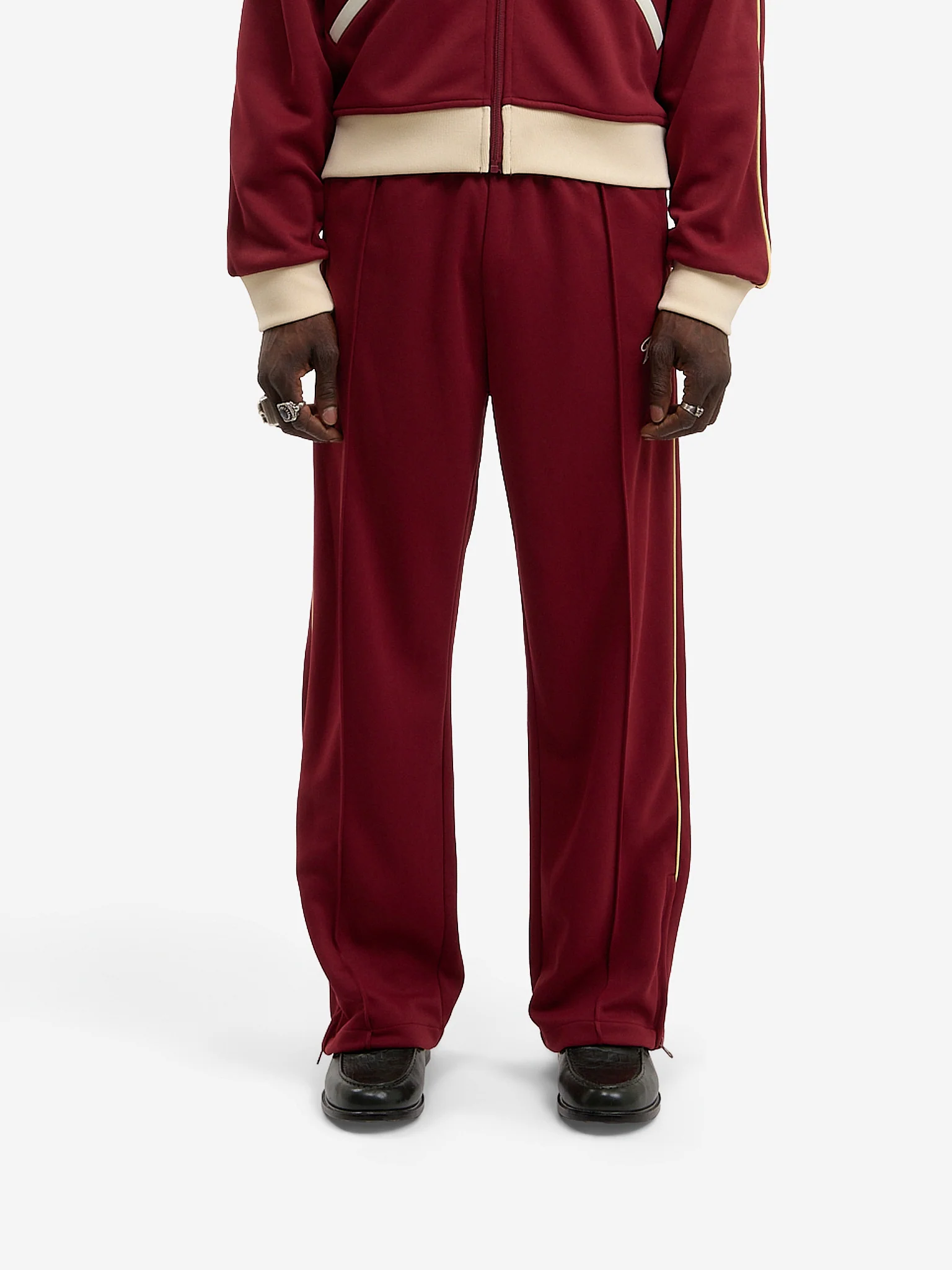 Le pantalon de jogging Signature bordeaux - Image 2