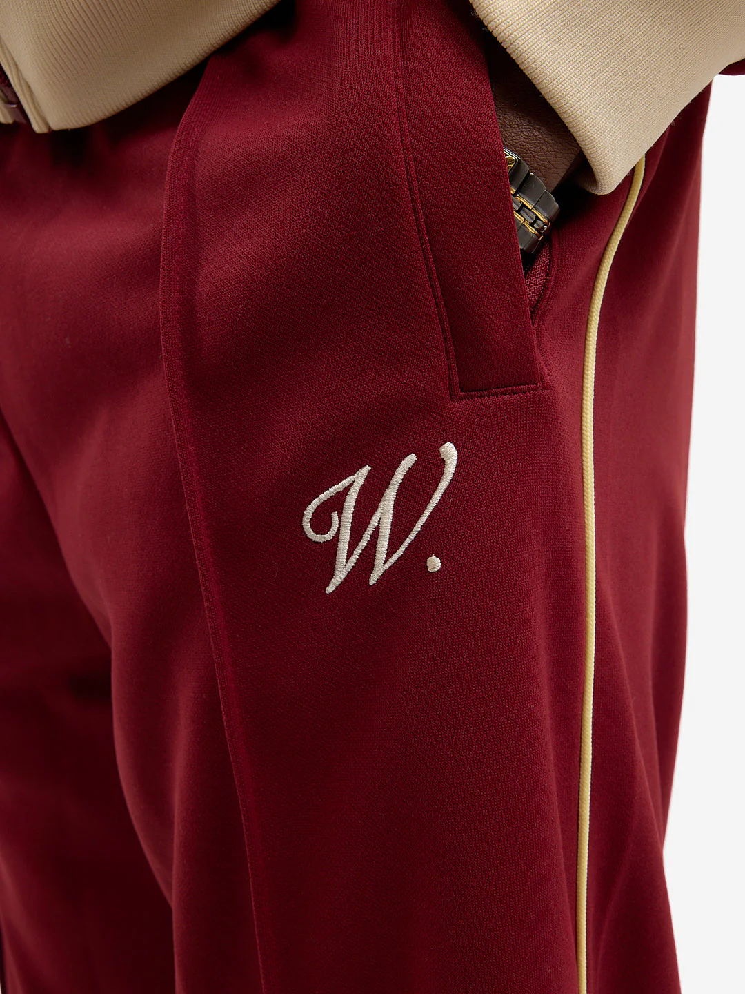 Le pantalon de jogging Signature bordeaux - Image 6