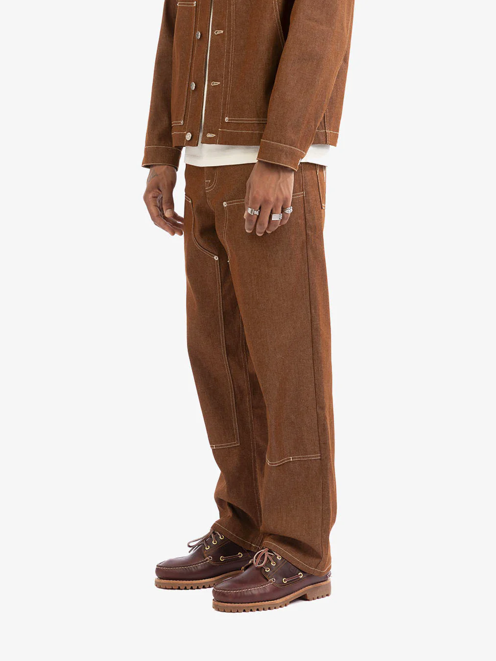 Le pantalon de menuisier en denim marron - Image 5