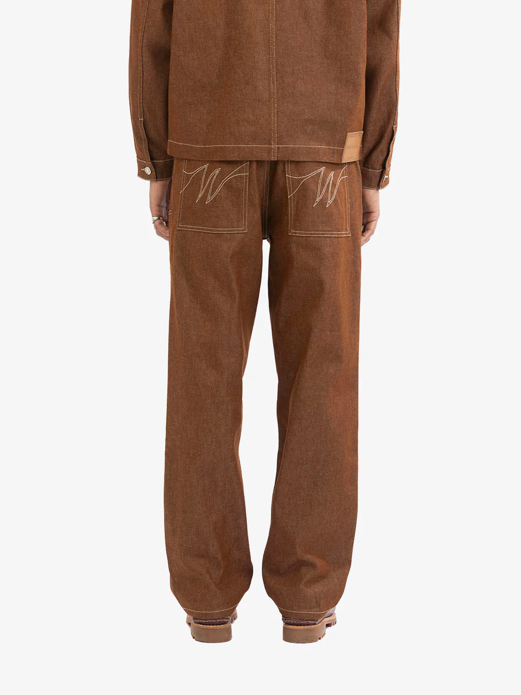 Le pantalon de menuisier en denim marron - Image 6
