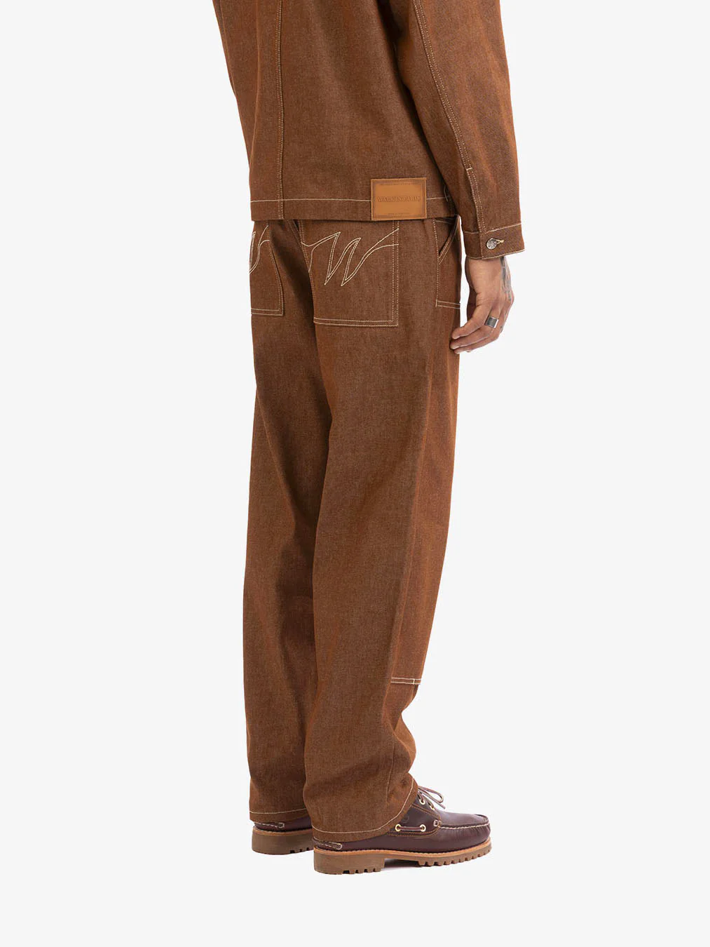 Le pantalon de menuisier en denim marron - Image 7