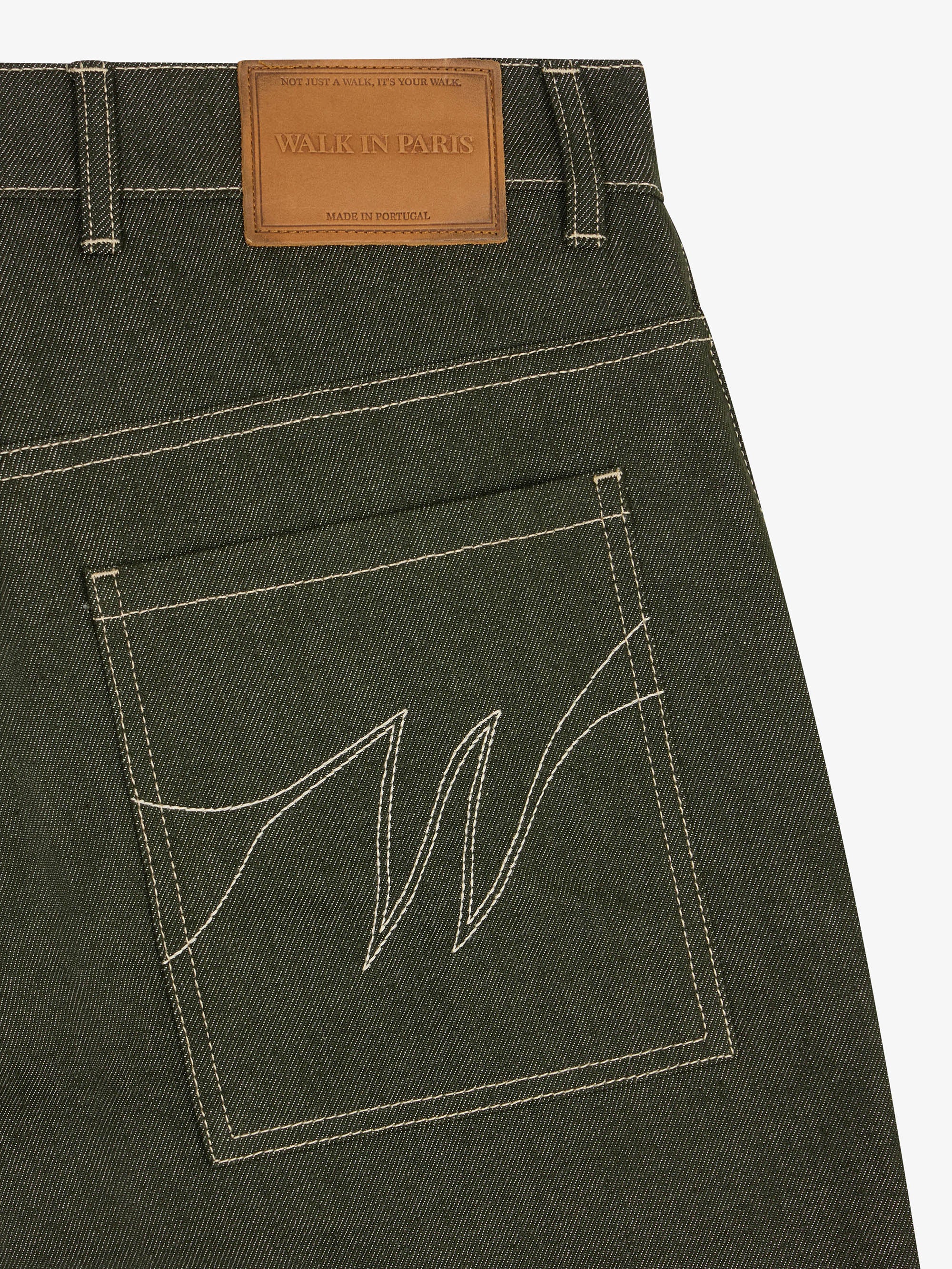 Le pantalon du menuisier en denim vert - Image 3