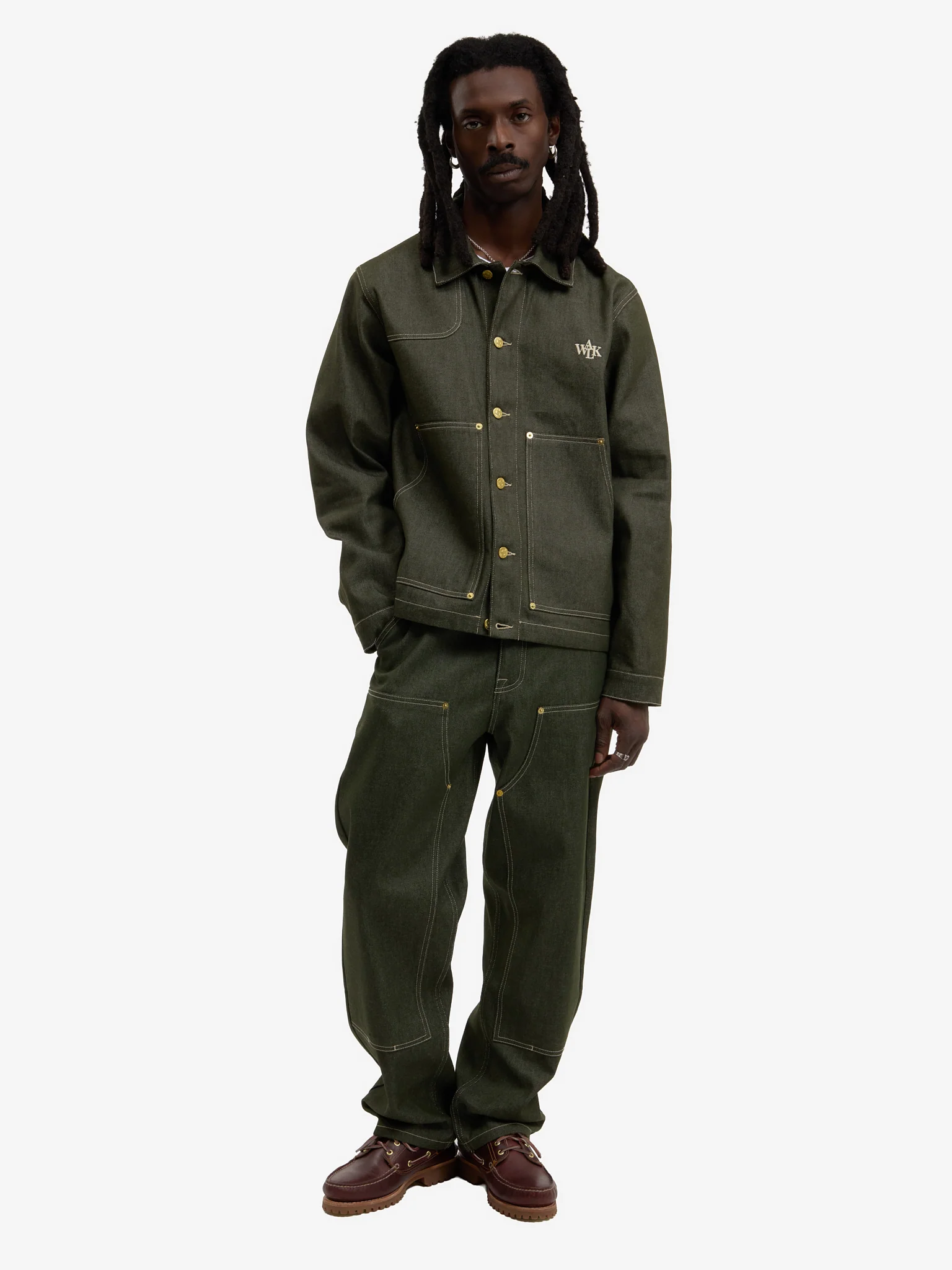 Le pantalon du menuisier en denim vert - Image 8