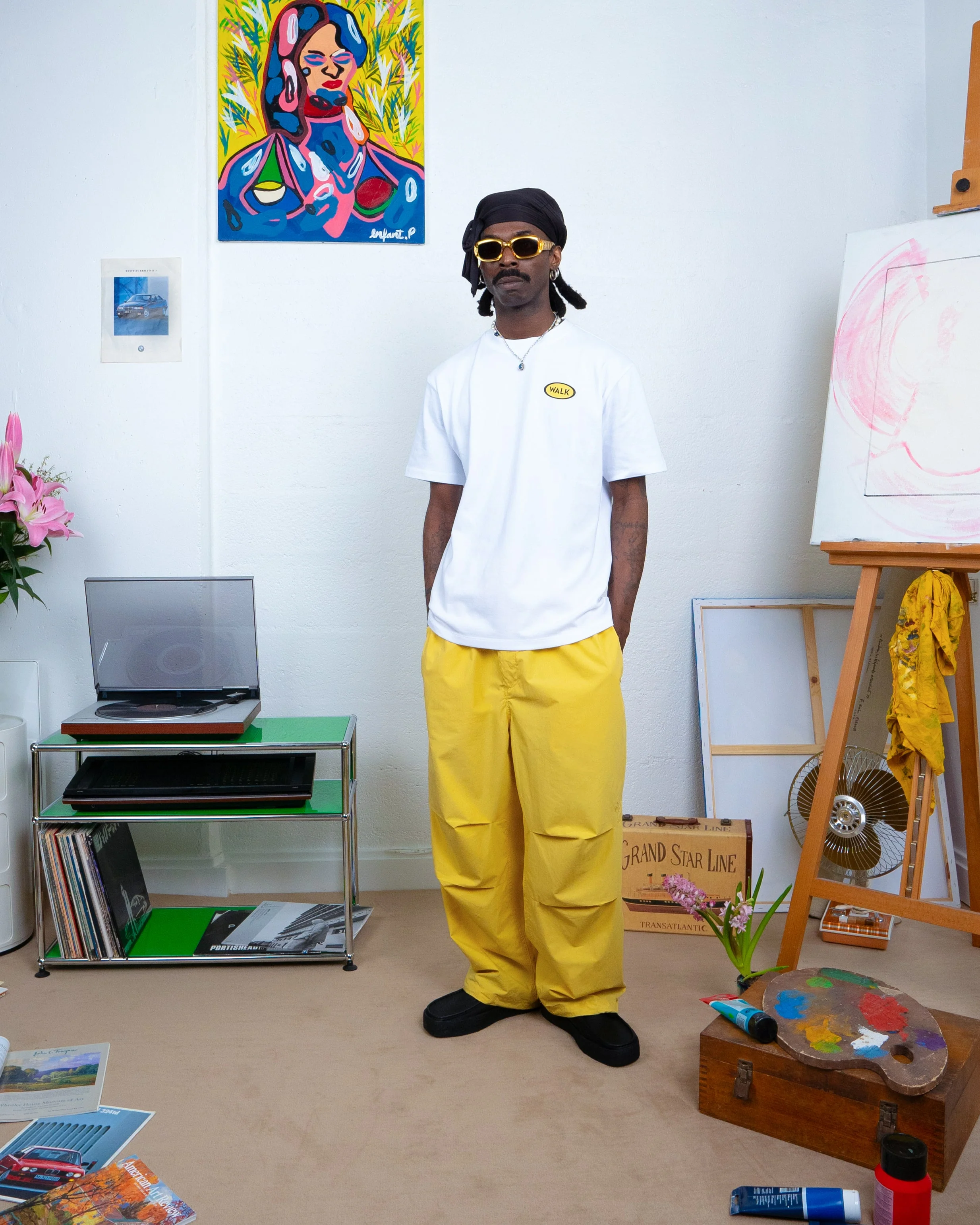 Le pantalon parachute jaune - Image 5