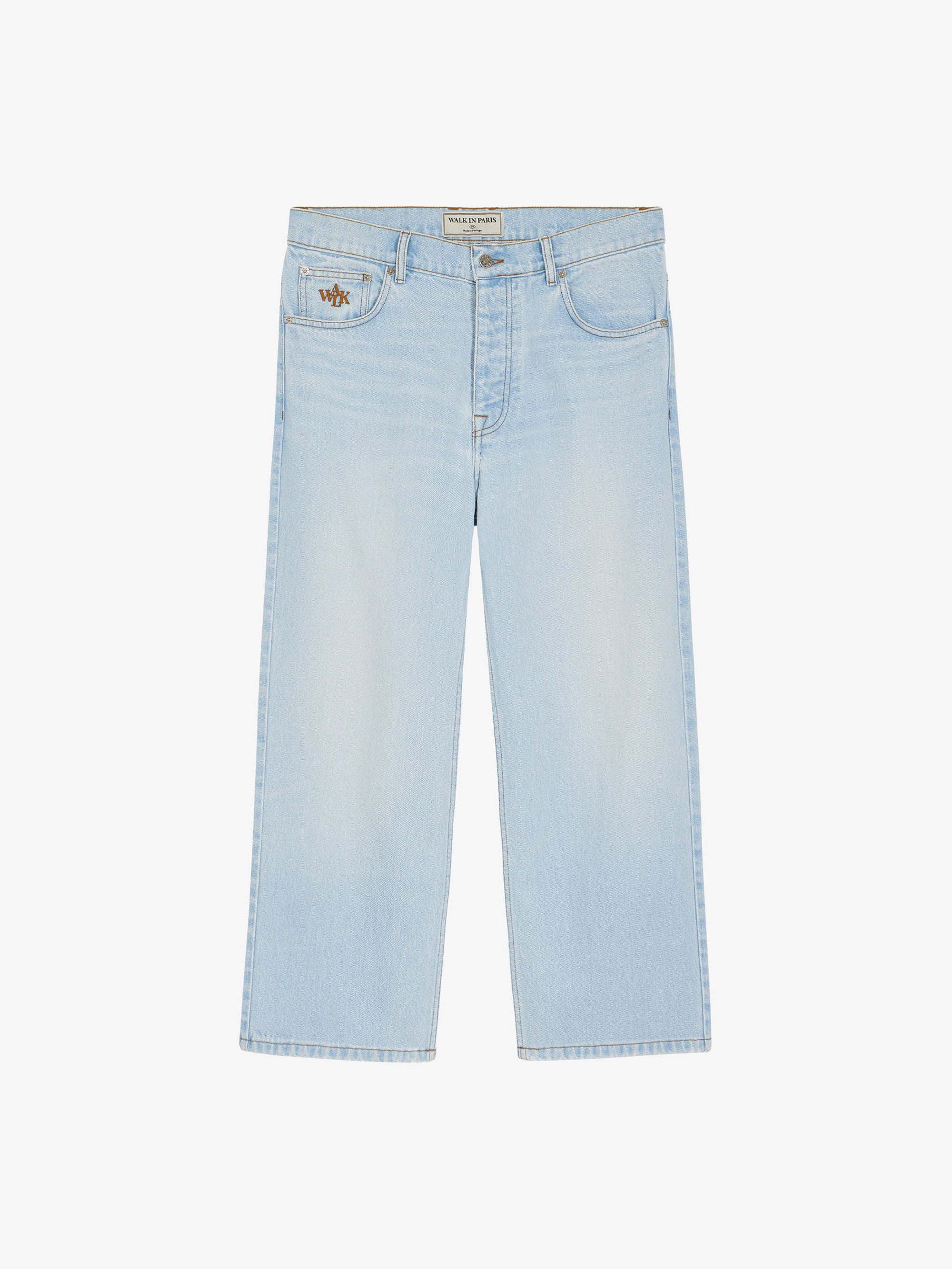 Le pantalon regular en denim clair délavé - Image 2